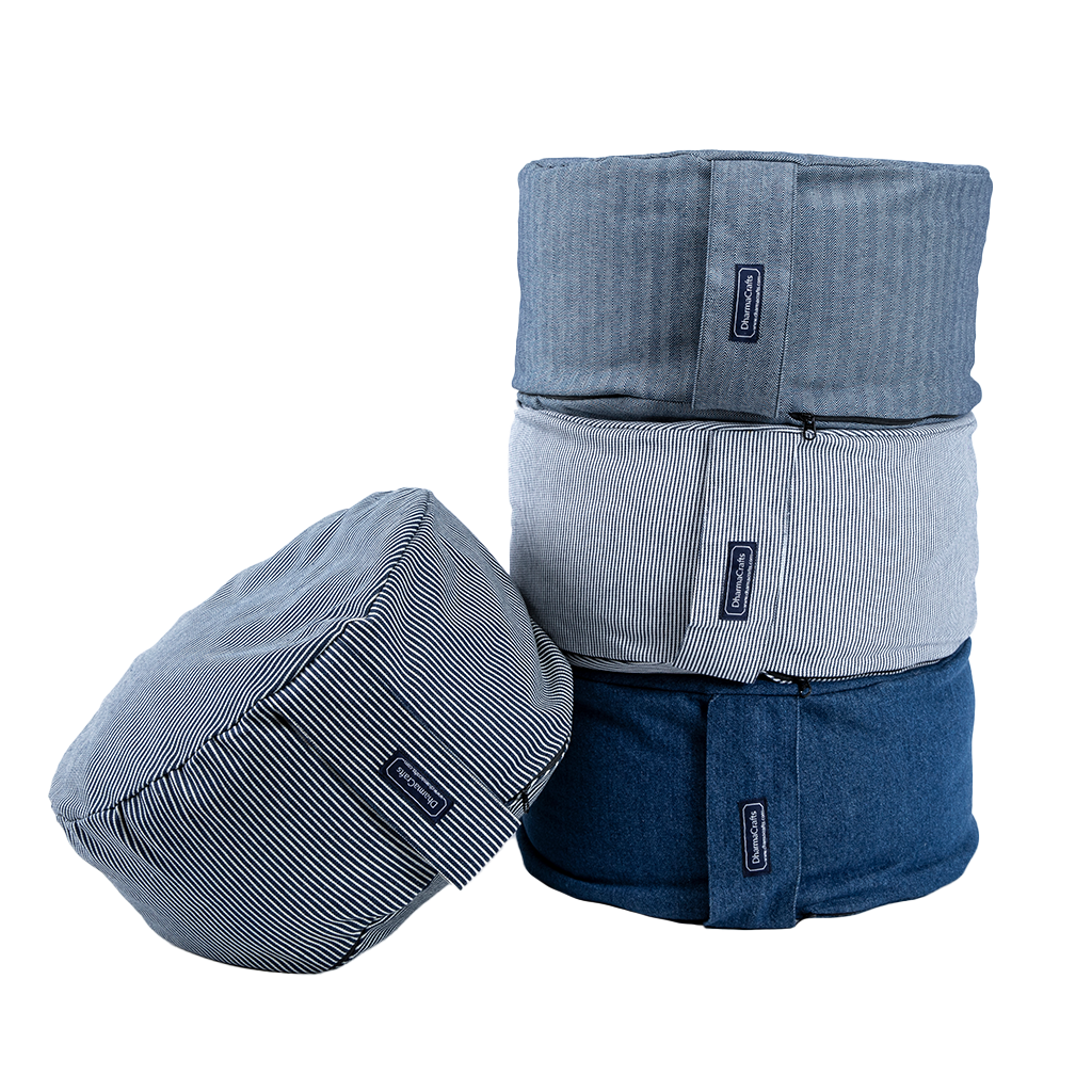 DharmaCrafts Denim Buckwheat Hull Zafu - view 3