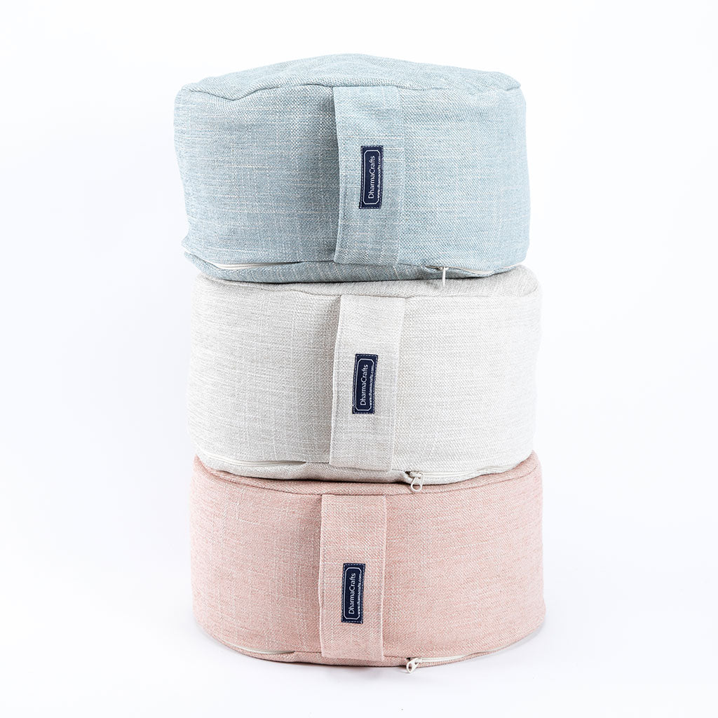 DharmaCrafts Luxe Woven Buckwheat Hull Zafu - view 2