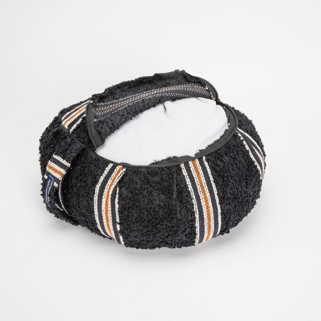DharmaCrafts Theodore Stripe Buckwheat Hull Zafu - view 3