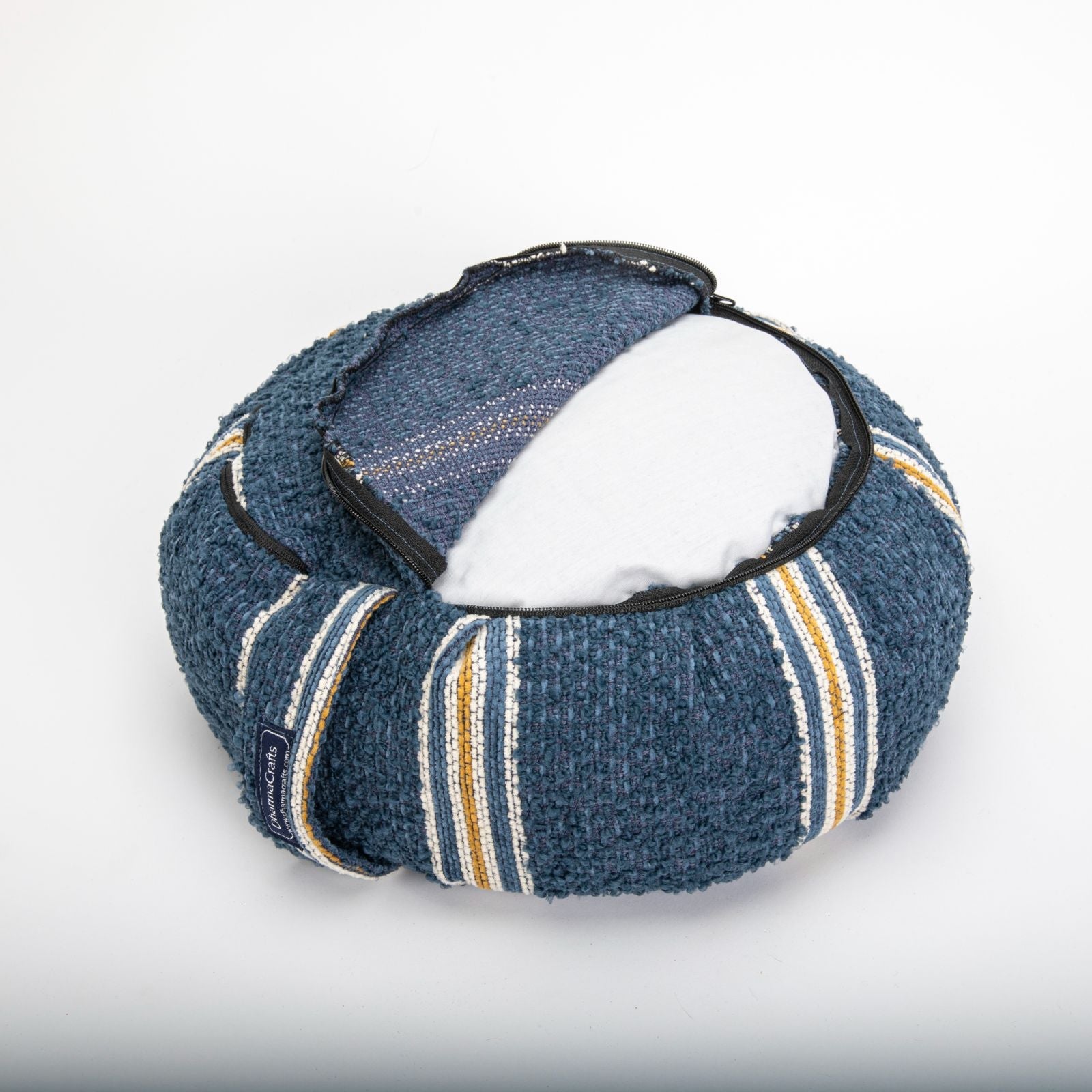 DharmaCrafts Theodore Stripe Buckwheat Hull Zafu - view 6