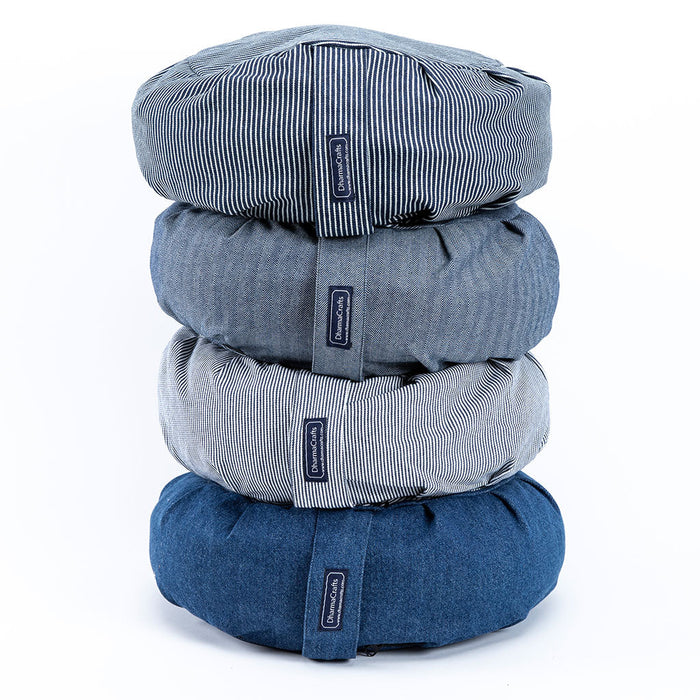 DharmaCrafts Denim Buckwheat Hull Zafu