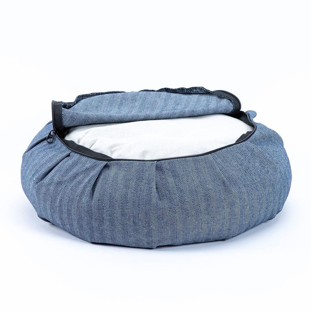 DharmaCrafts Denim Buckwheat Hull Zafu - view 6