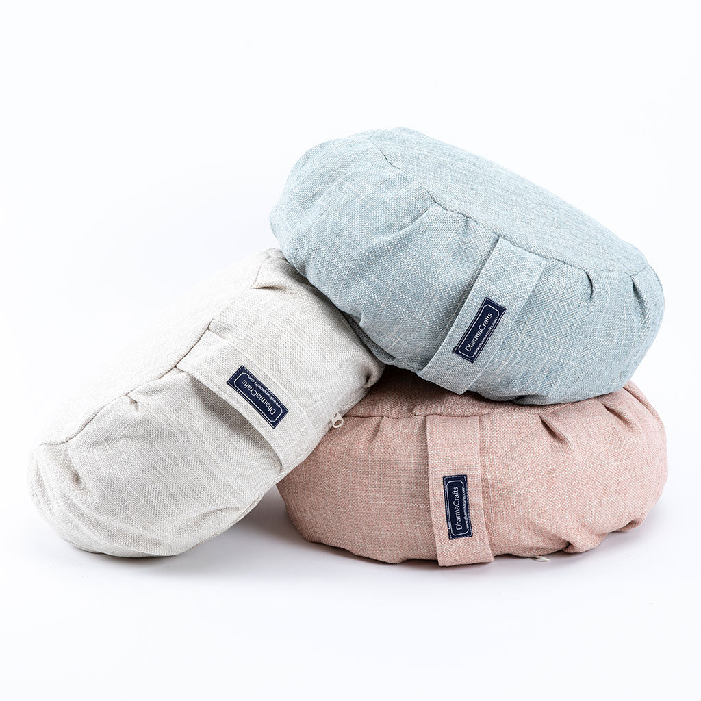 DharmaCrafts Luxe Woven Buckwheat Hull Zafu