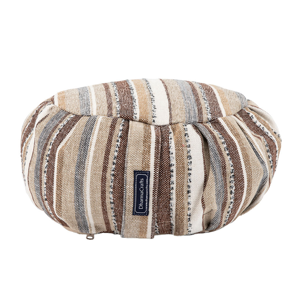 DharmaCrafts Mineral Stripe Buckwheat Hull Zafu