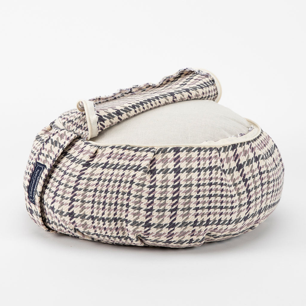DharmaCrafts Houndstooth Plaid Buckwheat Hull Zafu - view 6