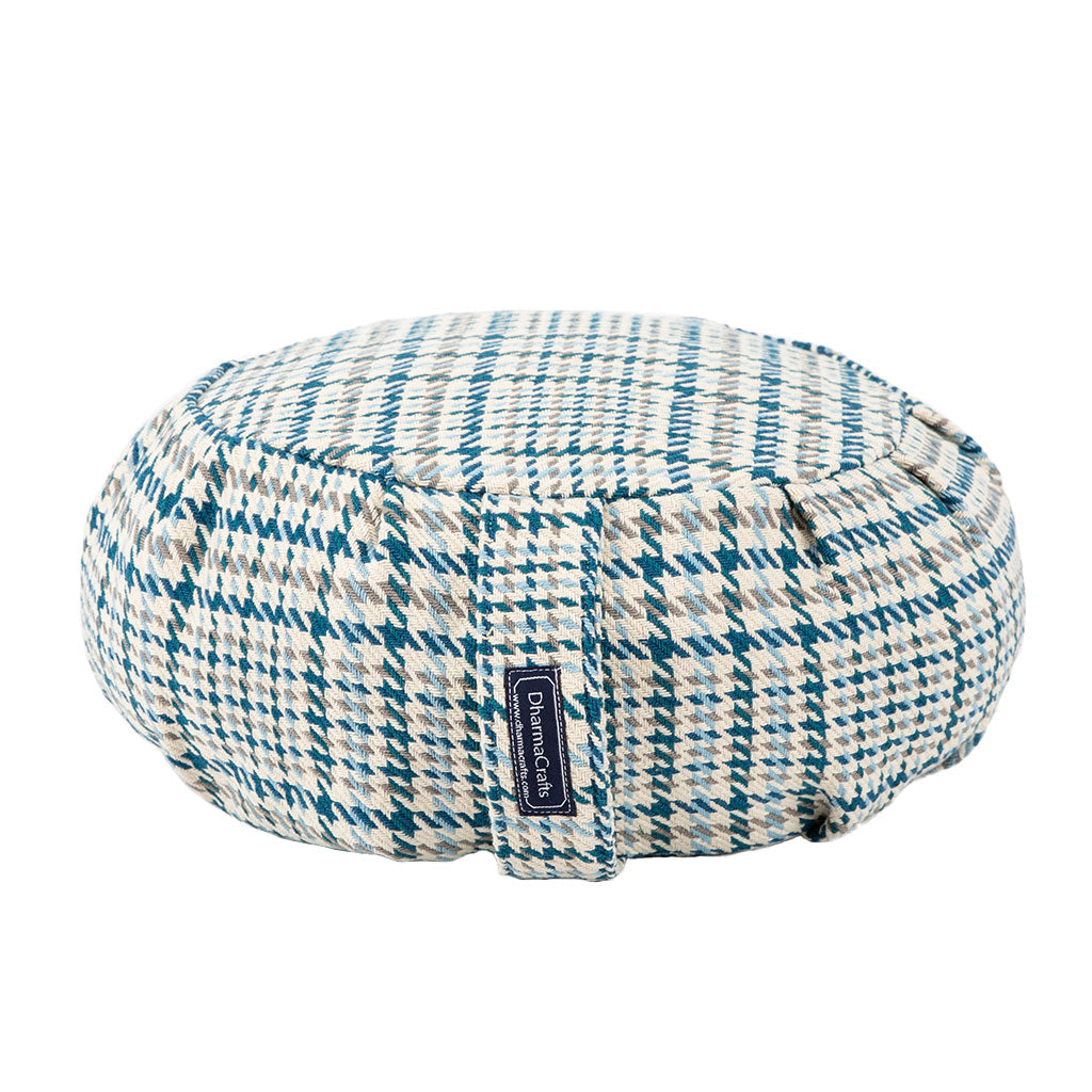 DharmaCrafts Houndstooth Plaid Buckwheat Hull Zafu - view 8