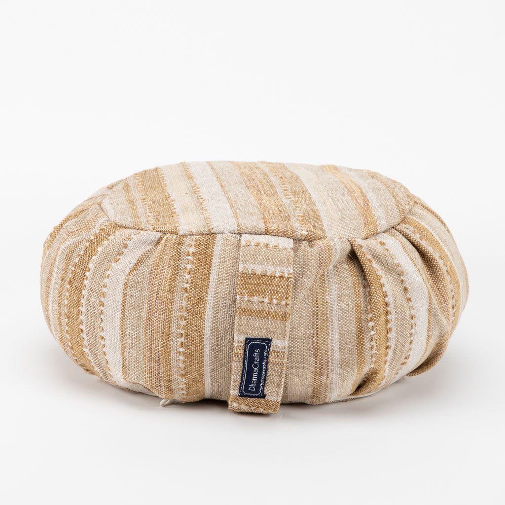 DharmaCrafts Mineral Stripe Buckwheat Hull Zafu - view 7