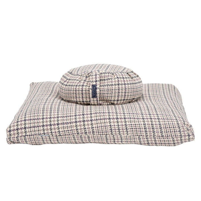 DharmaCrafts Houndstooth Plaid Zafu Zabuton Set