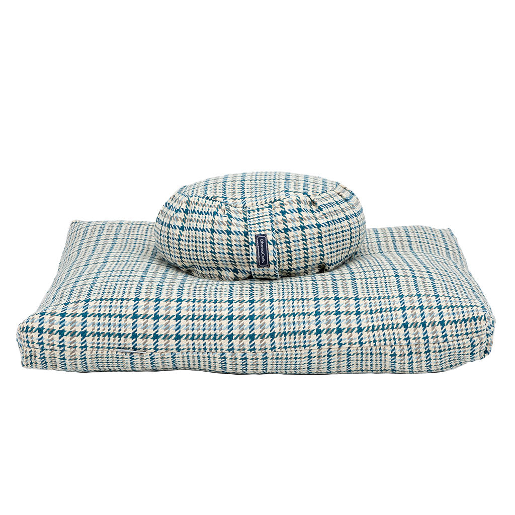 DharmaCrafts Houndstooth Plaid Zafu Zabuton Set - view 2