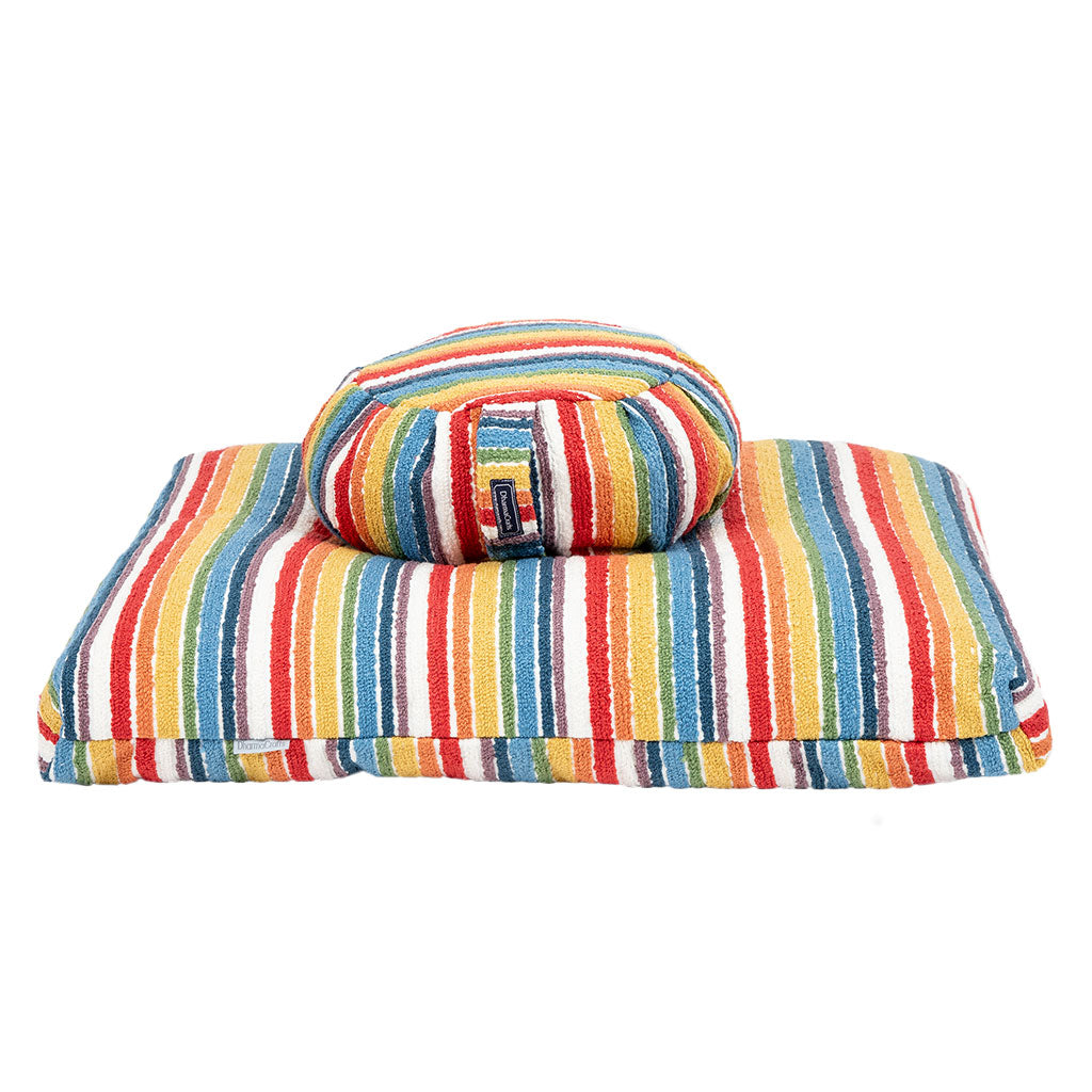 DharmaCrafts Textured Stripe Zafu Zabuton Set - view 2