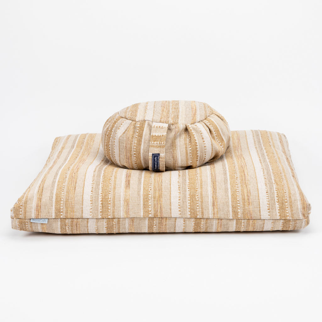 DharmaCrafts Mineral Stripe Zafu Zabuton Set - view 2