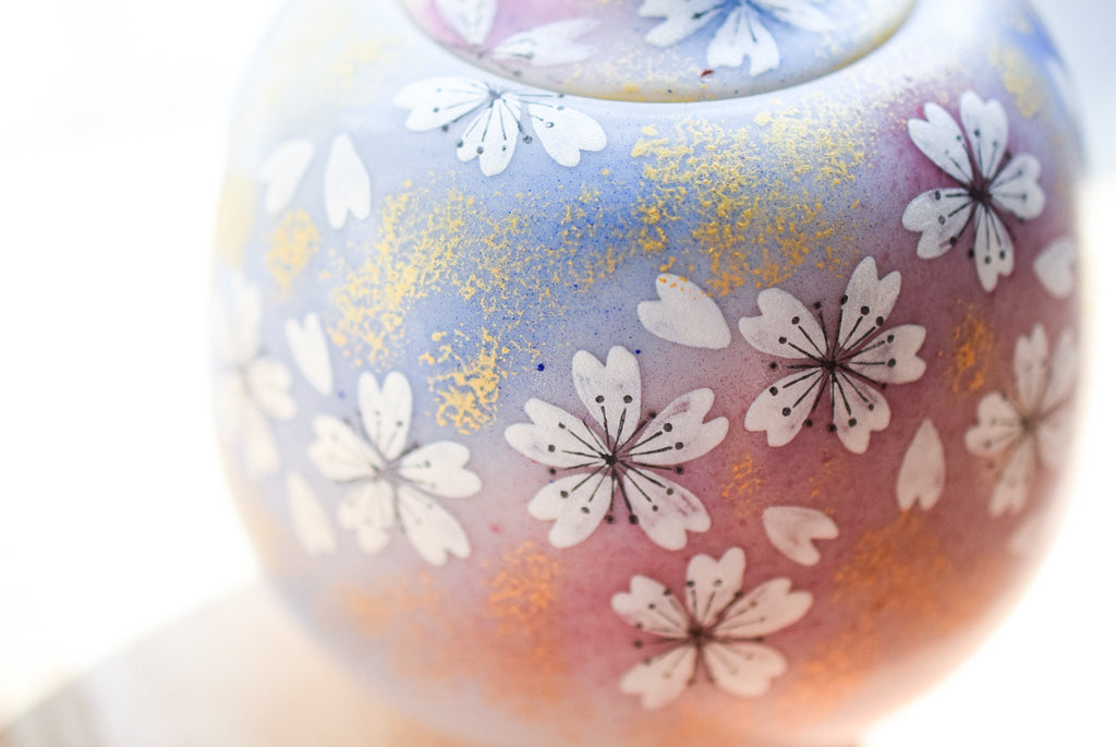 Juttoku Kutani Incense Burner 12cm - Dancing Flowers - view 8