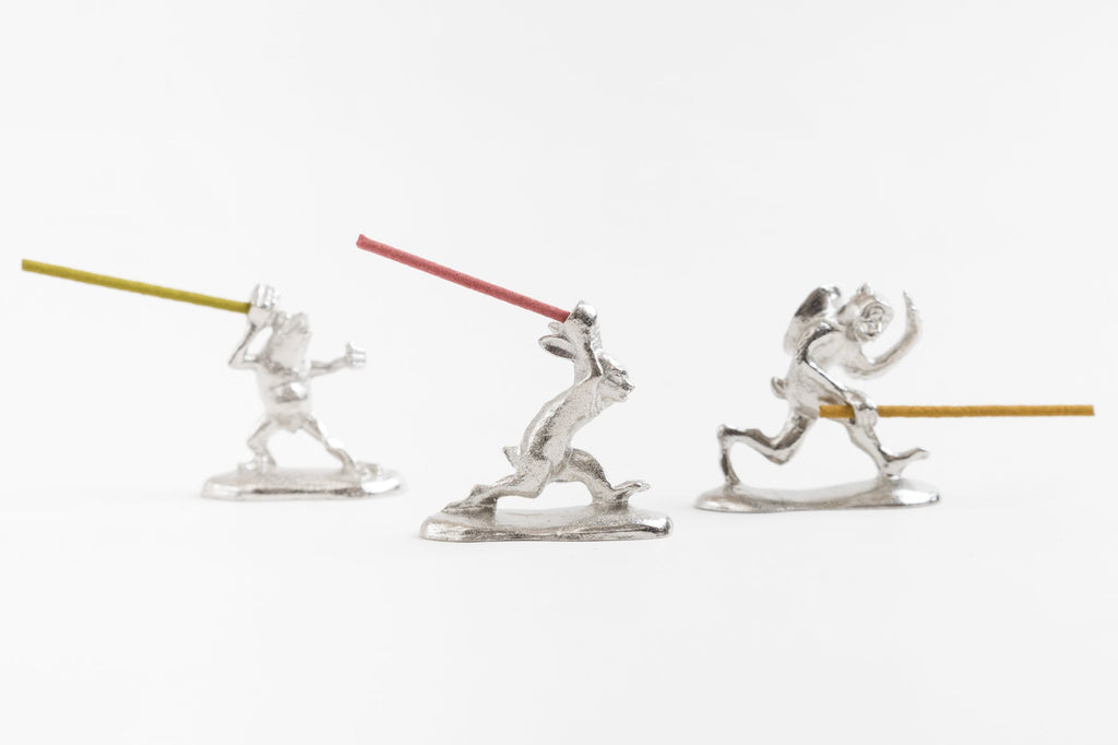 Juttoku Animal Scroll Incense Holder - Rabbit - view 5