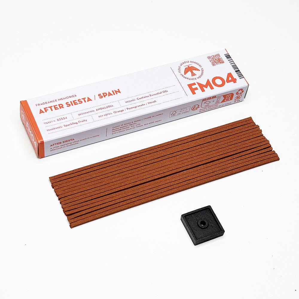 Nippon Kodo FRAGRANCE MEMORIES - FM 04 After Siesta / Spain 15 sticks (Orange, Pomegranate, Neroli)