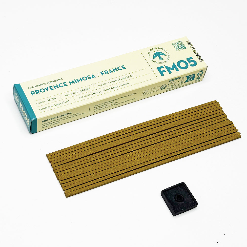 Nippon Kodo FRAGRANCE MEMORIES - FM 05 Provence Mimosa / France 15 sticks (Mimosa, Violet Green, Muscat)