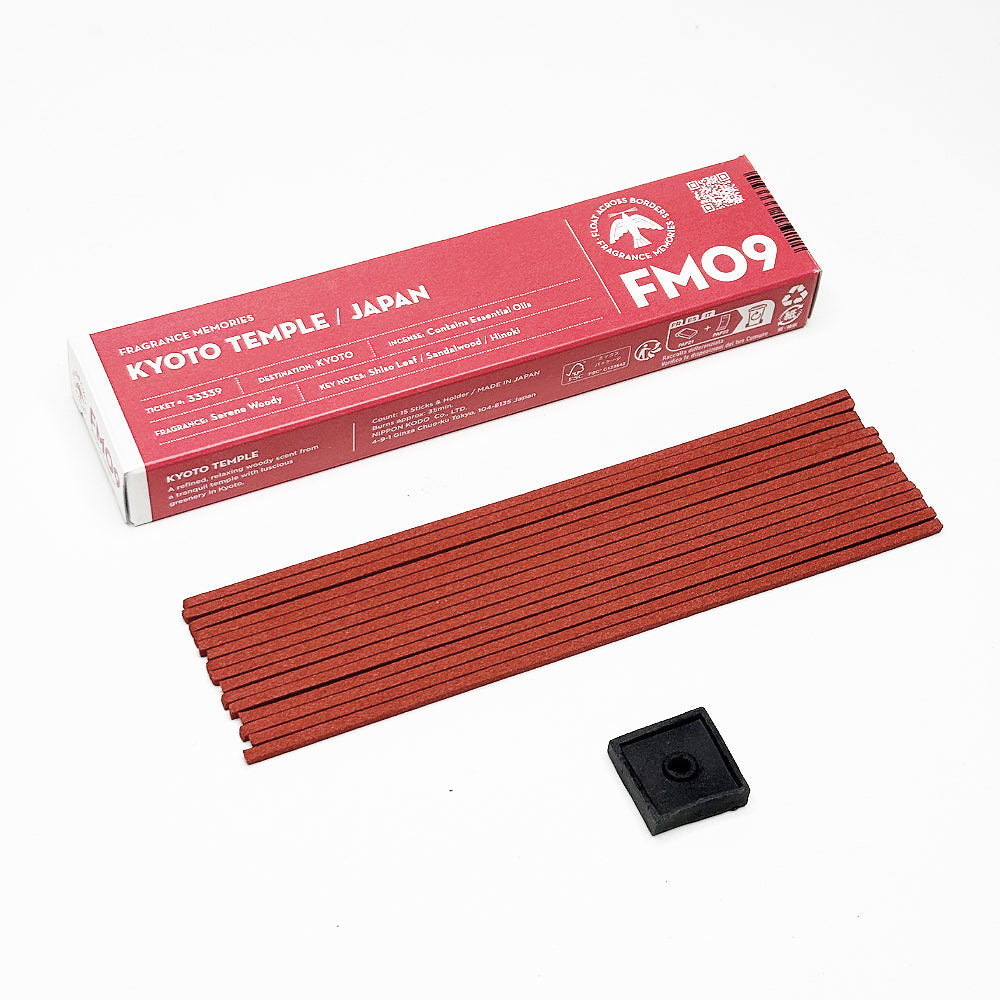 Nippon Kodo FRAGRANCE MEMORIES - FM 09 Kyoto Temple / Japan 15 sticks (Shiso Leaf, Sandalwood, Hinoki)