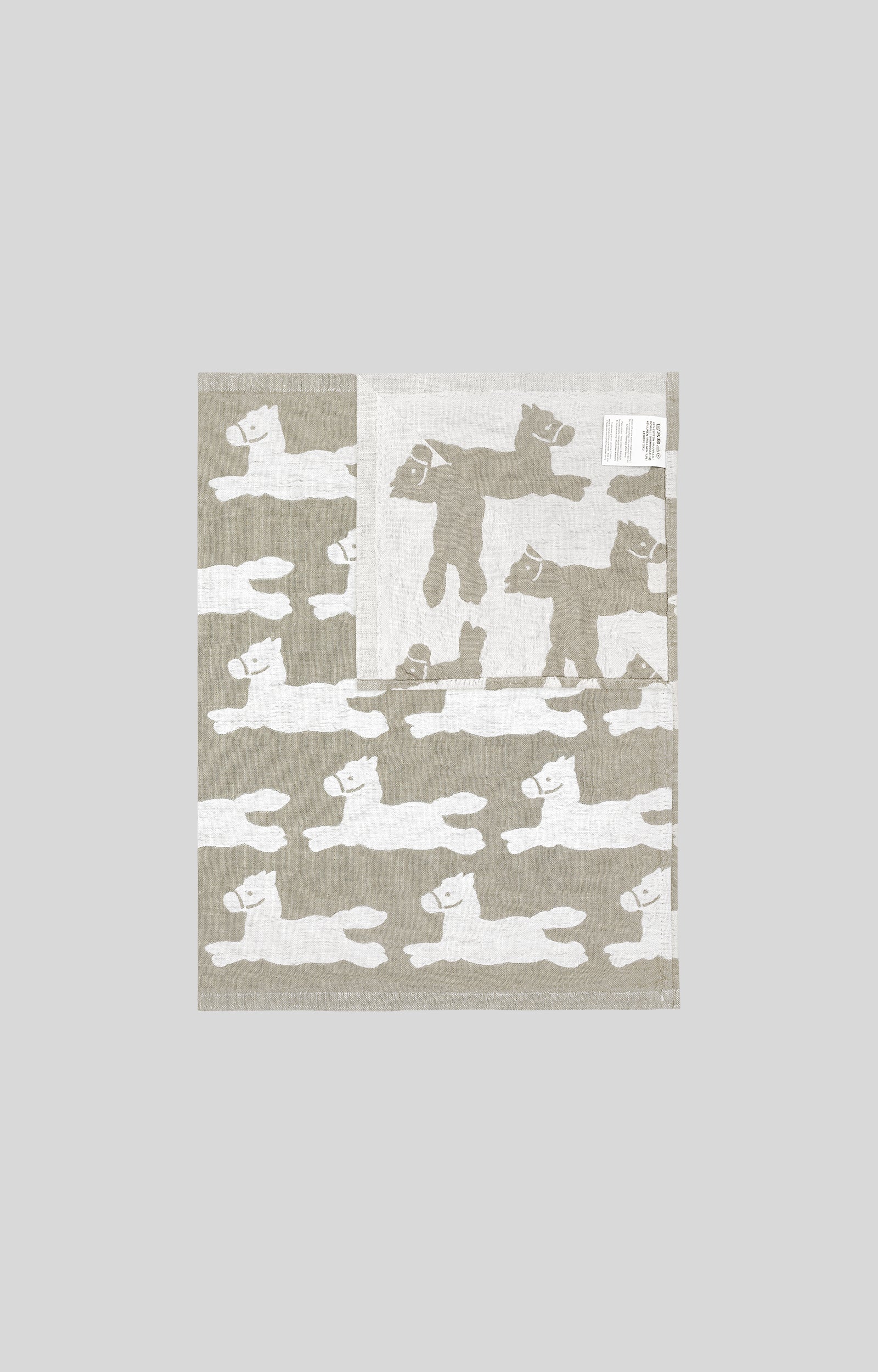 Kitty Bunny Pony Happy Pony Tea Cloth by Lapuan Kankurit