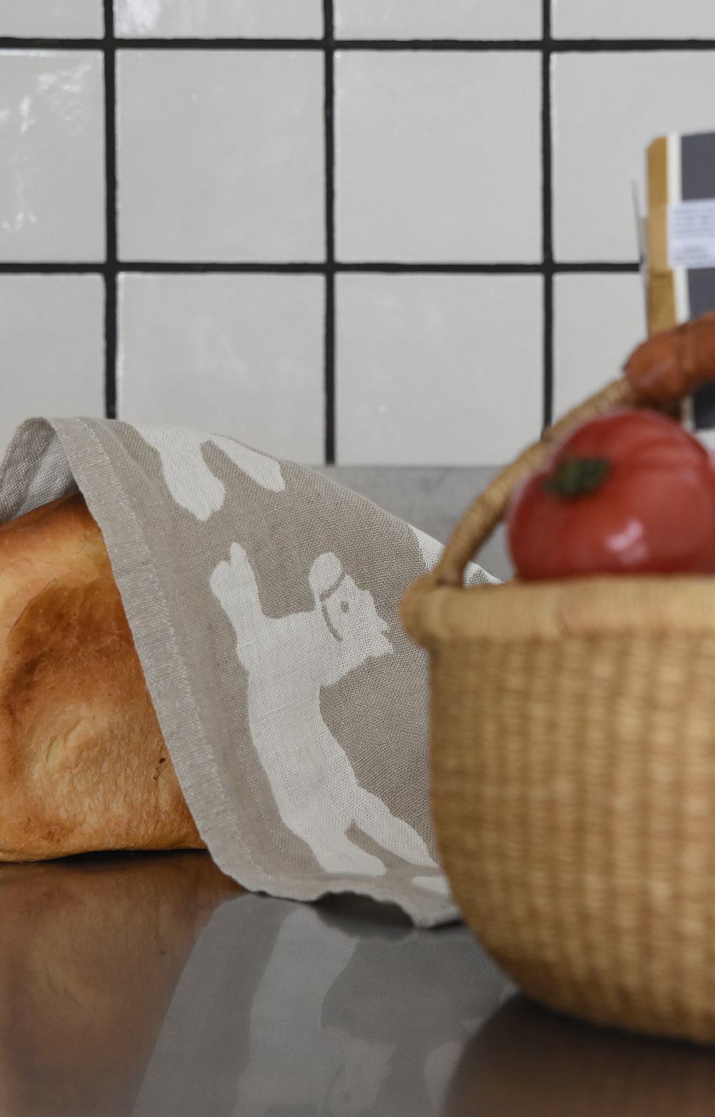 Kitty Bunny Pony Happy Pony Tea Cloth by Lapuan Kankurit