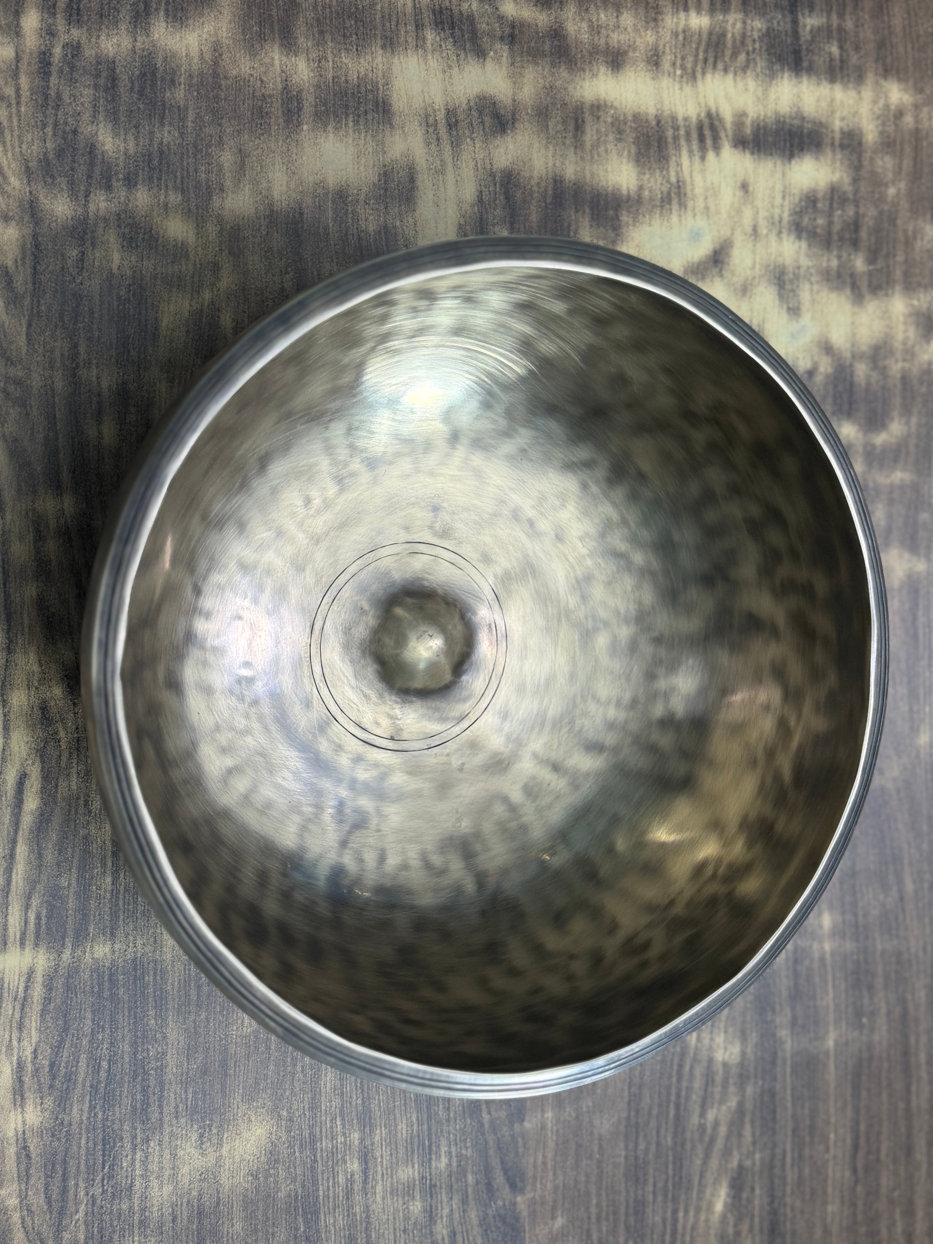 The Ohm Store 11 Inch Extra Thick Rim Handmade Lingam Bowl I Limited Edition Bowl - view 3