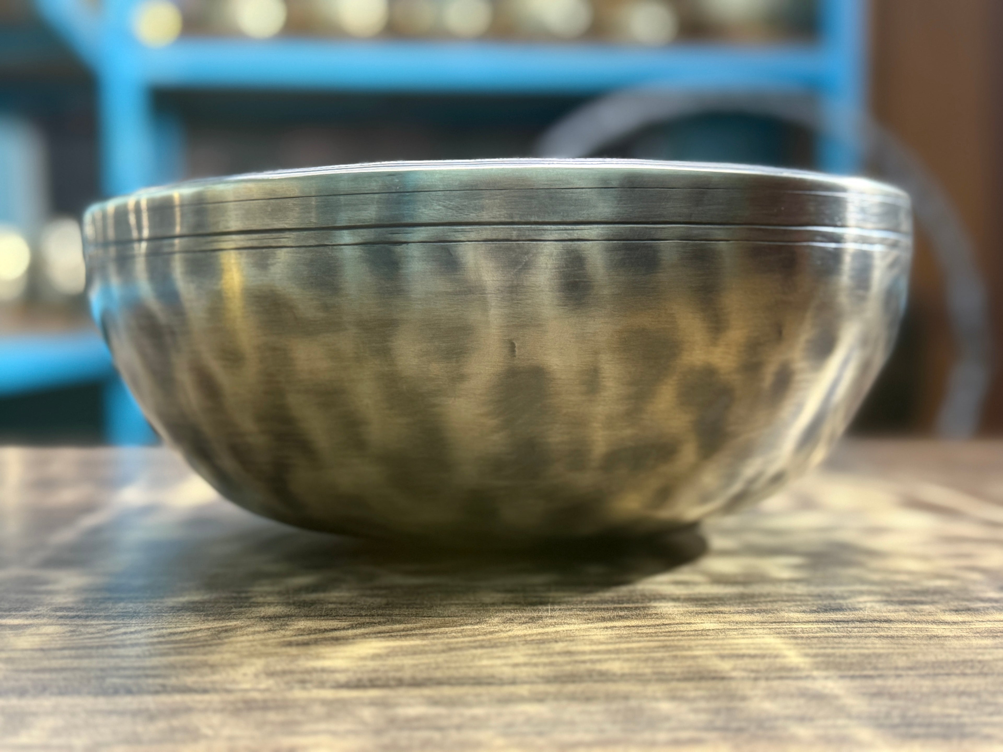 The Ohm Store 11 Inch Extra Thick Rim Handmade Lingam Bowl I Limited Edition Bowl - view 8