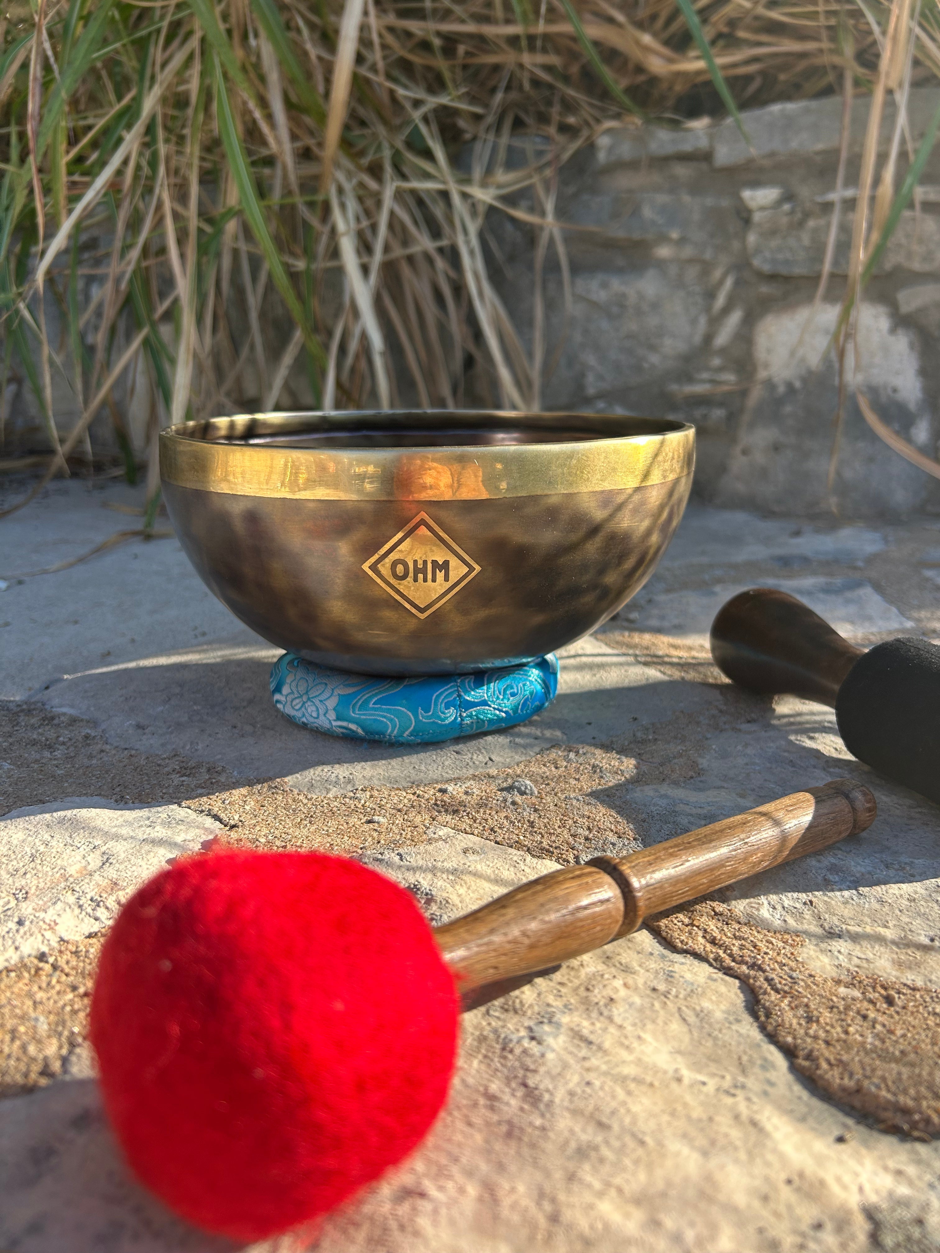 The Ohm Store E Note 3rd Octave - Legacy Collection Handmade Bronze Makers Mark Singing Bowl