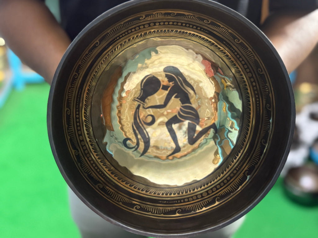 The Aquarius Singing Bowl - 9 inch Large | Handmade In Nepal - view 6