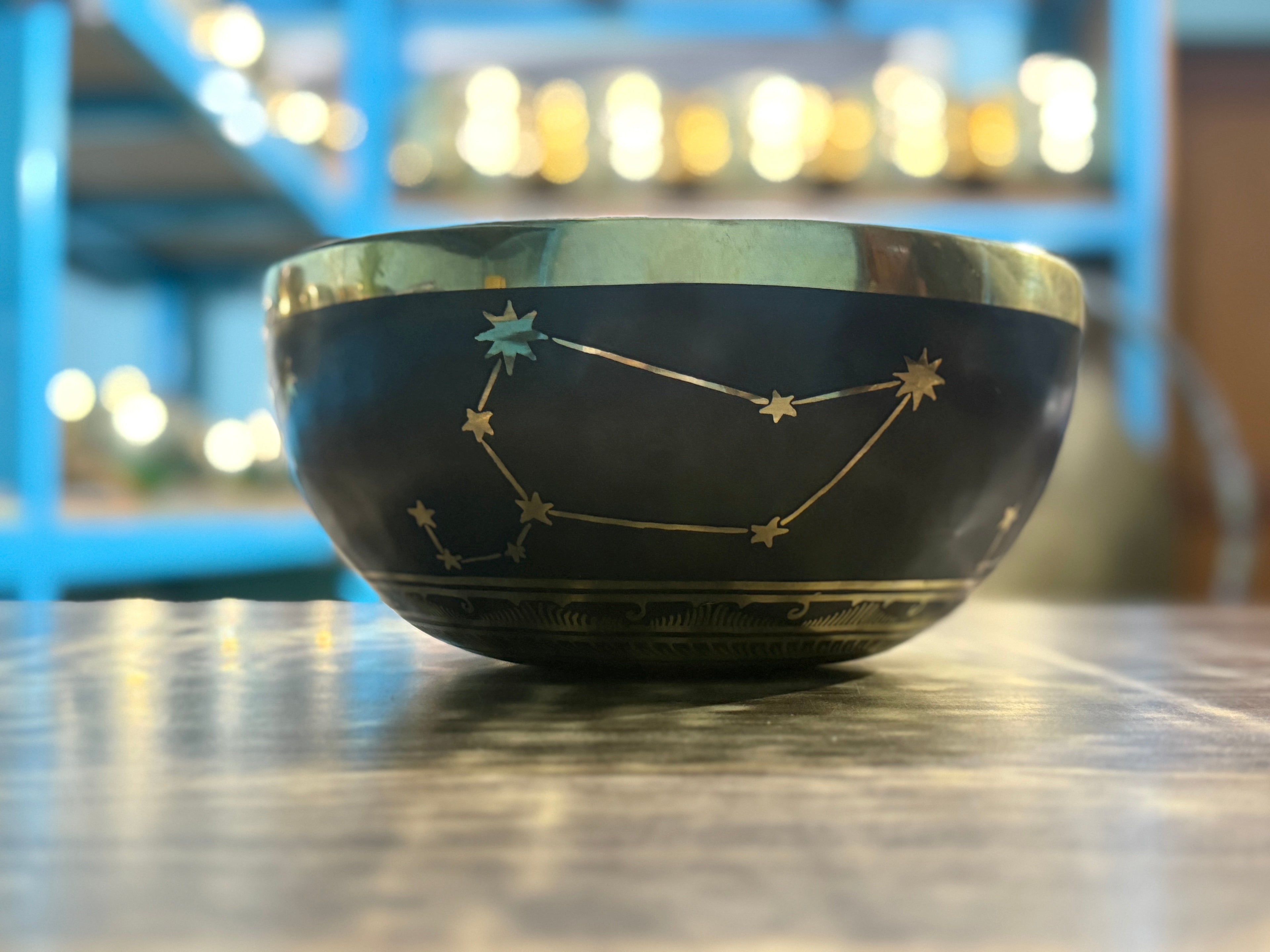 The Leo Singing Bowl - 9 inch Large | Handmade In Nepal - view 2