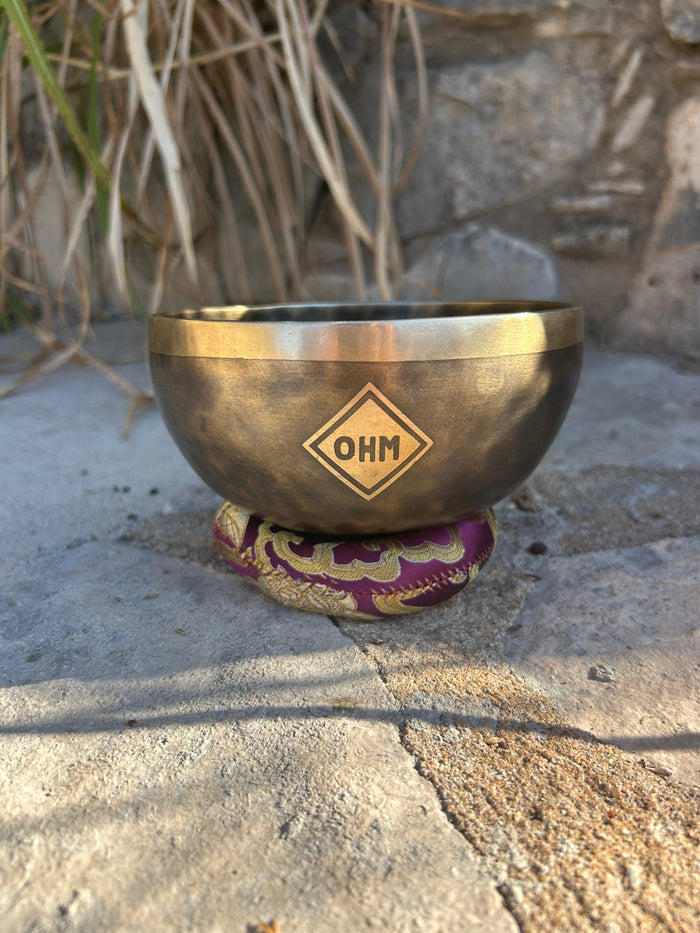 The Ohm Store E Note 4th Octave - Legacy Collection Handmade Bronze Makers Mark Singing Bowl