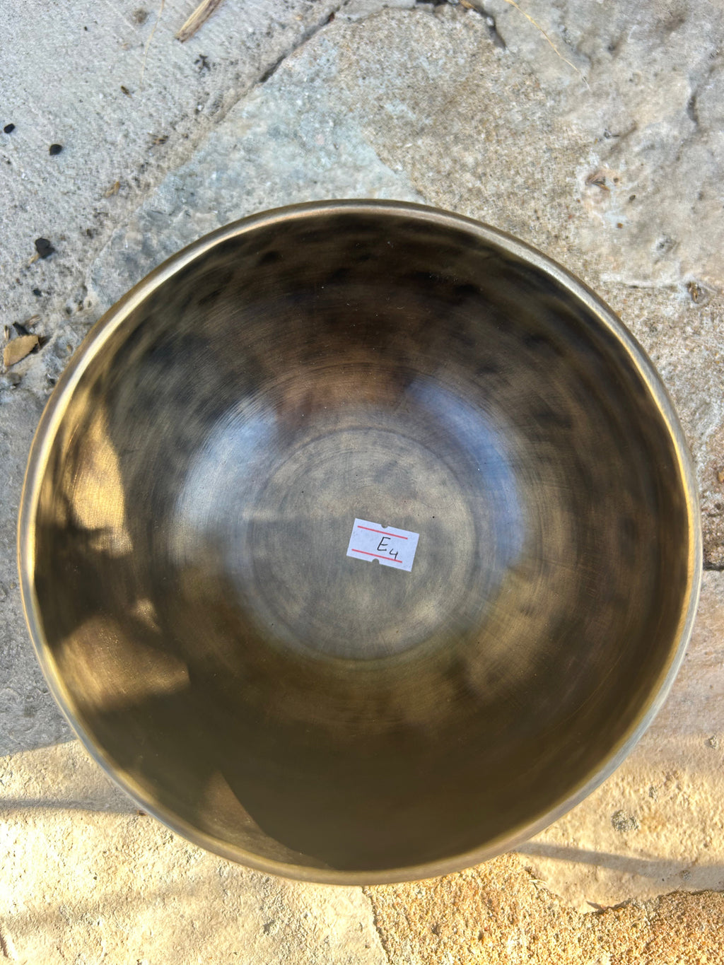 The Ohm Store E Note 4th Octave - Legacy Collection Handmade Bronze Makers Mark Singing Bowl - view 7