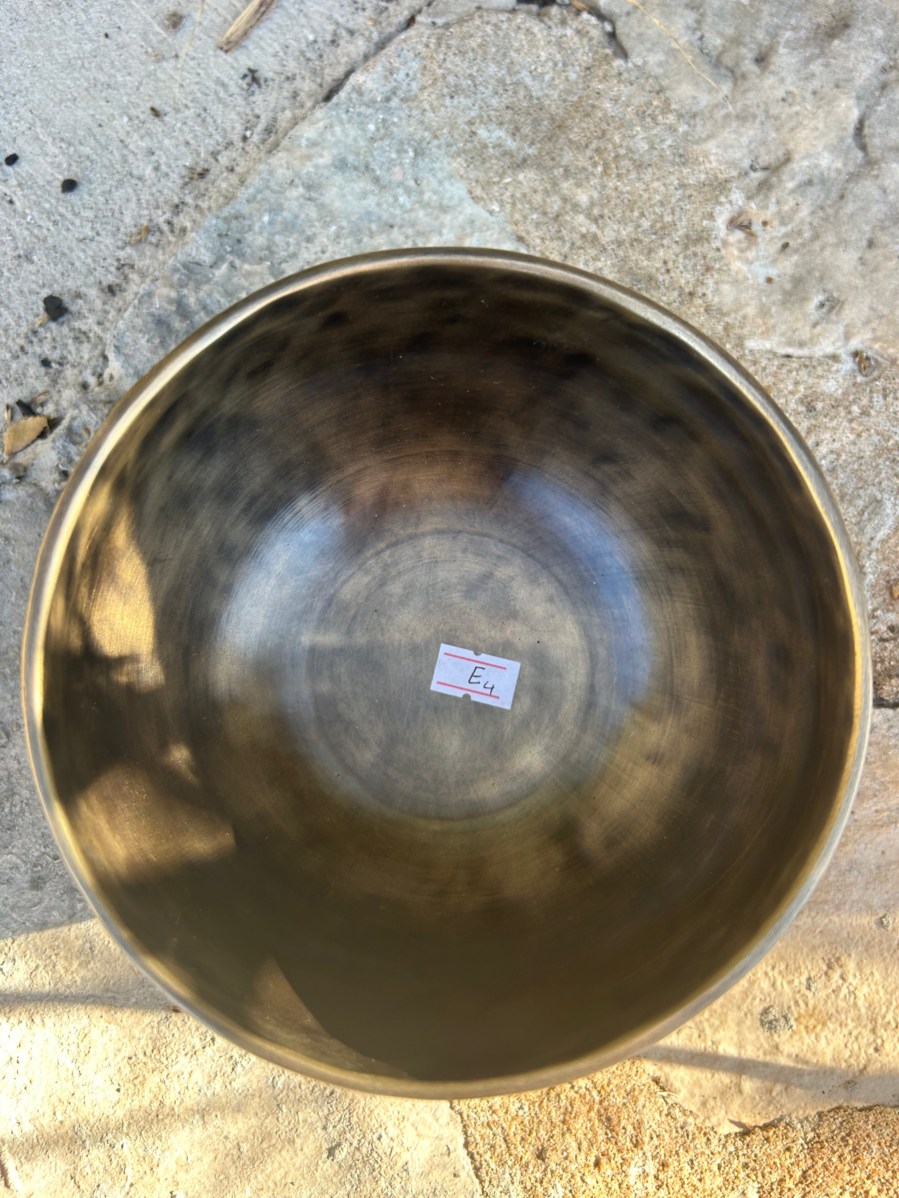 The Ohm Store E Note 4th Octave - Legacy Collection Handmade Bronze Makers Mark Singing Bowl - view 7