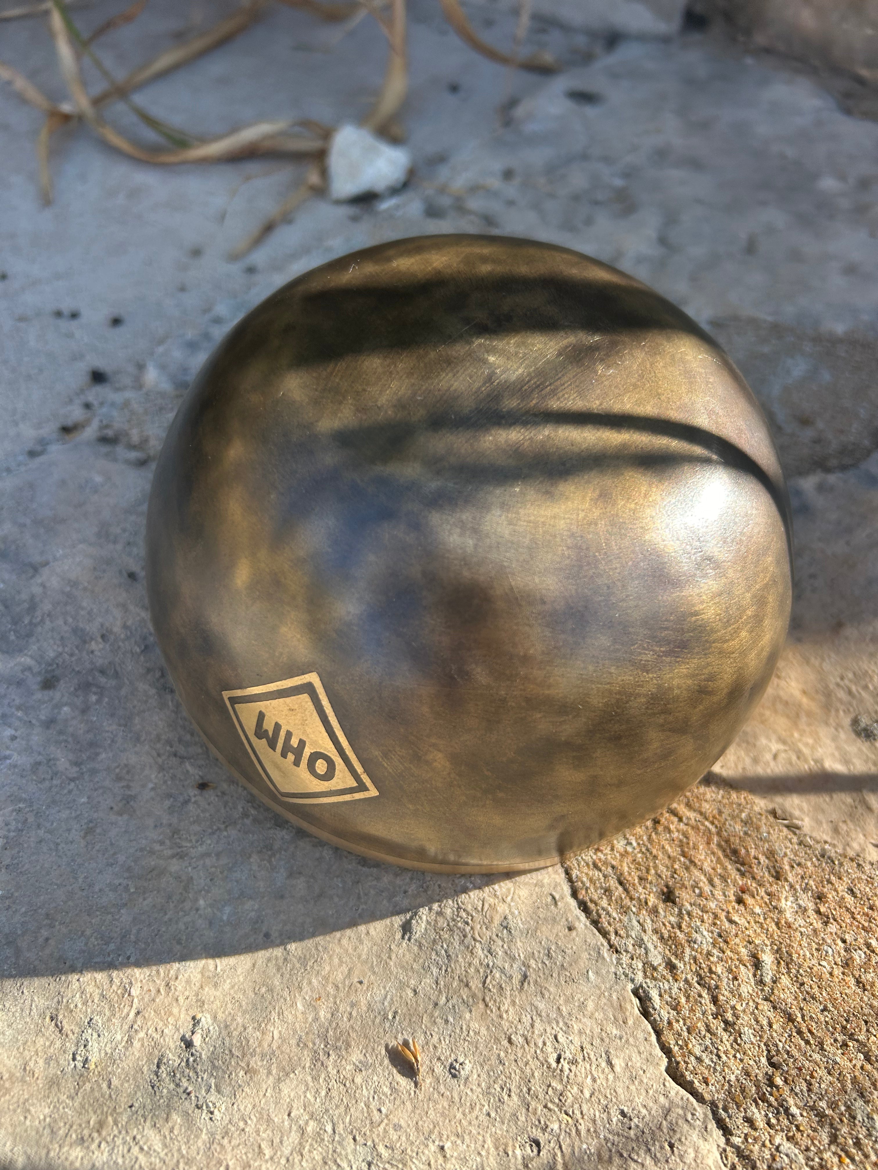 The Ohm Store E Note 4th Octave - Legacy Collection Handmade Bronze Makers Mark Singing Bowl - view 4