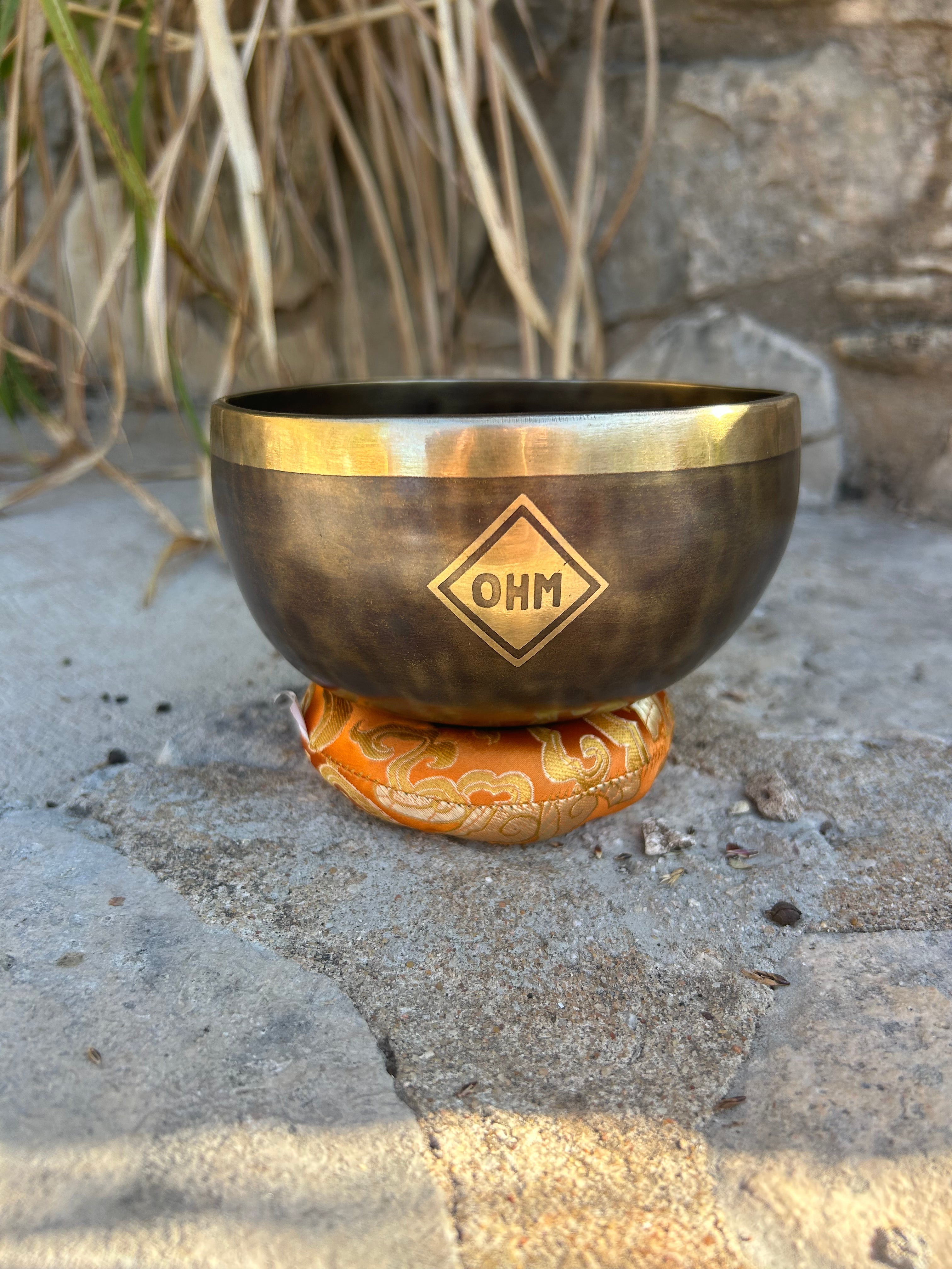 The Ohm Store F Note 4th Octave - Legacy Collection Handmade Bronze Makers Mark Singing Bowl
