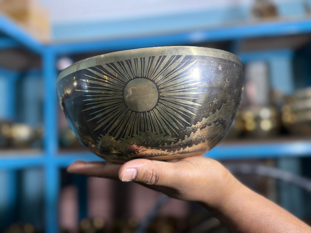 The Peeking Sun Bowl 9 Inch Special Edition Singing Bowl - view 4