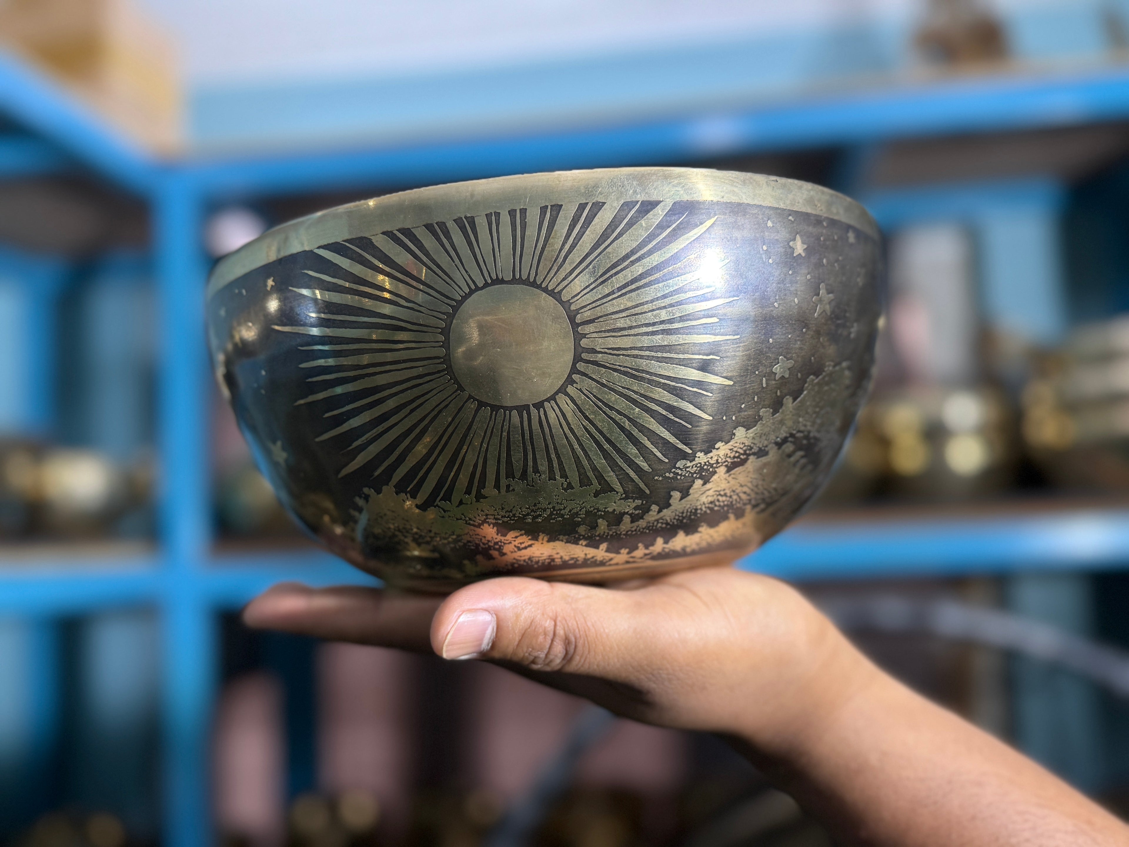 The Peeking Sun Bowl 9 Inch Special Edition Singing Bowl - view 4