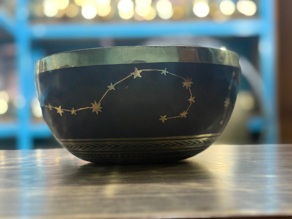The Scorpio Singing Bowl - 9 inch Large | Handmade In Nepal - view 7