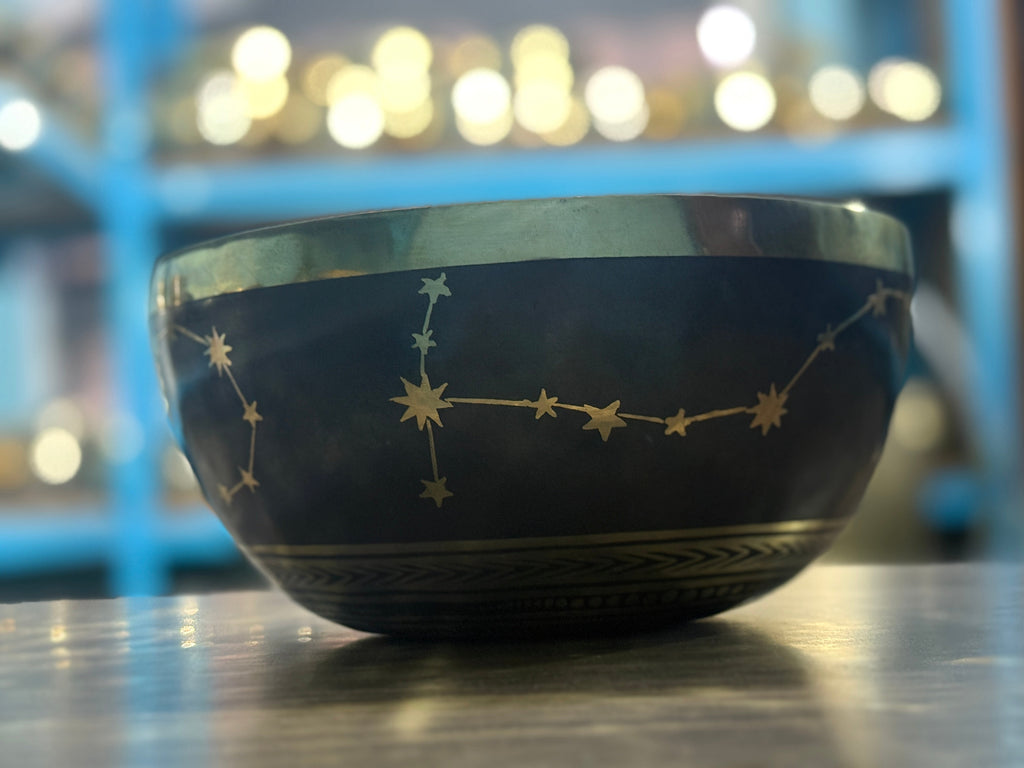 The Scorpio Singing Bowl - 9 inch Large | Handmade In Nepal - view 8