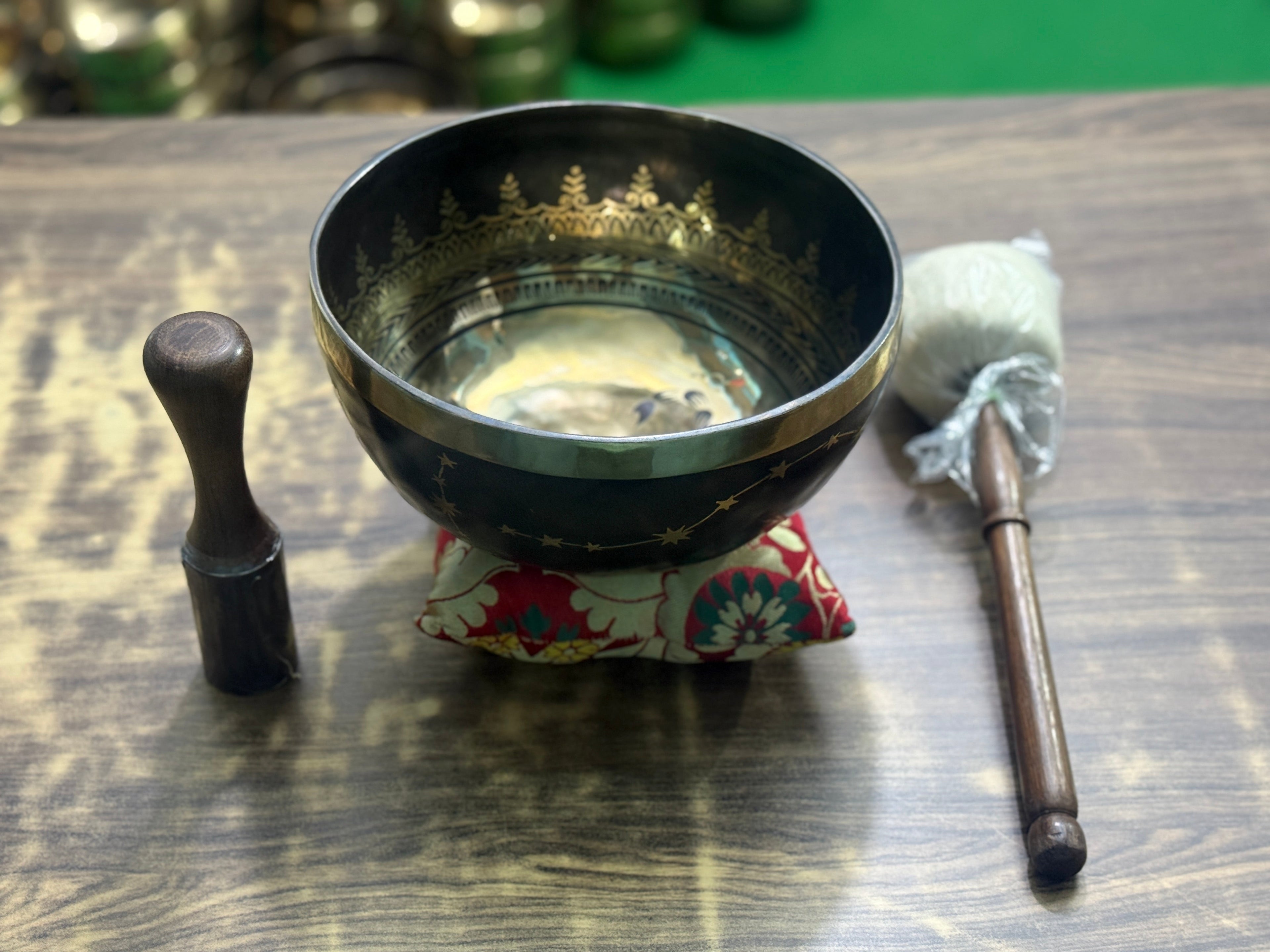 The Scorpio Singing Bowl - 9 inch Large | Handmade In Nepal - view 5