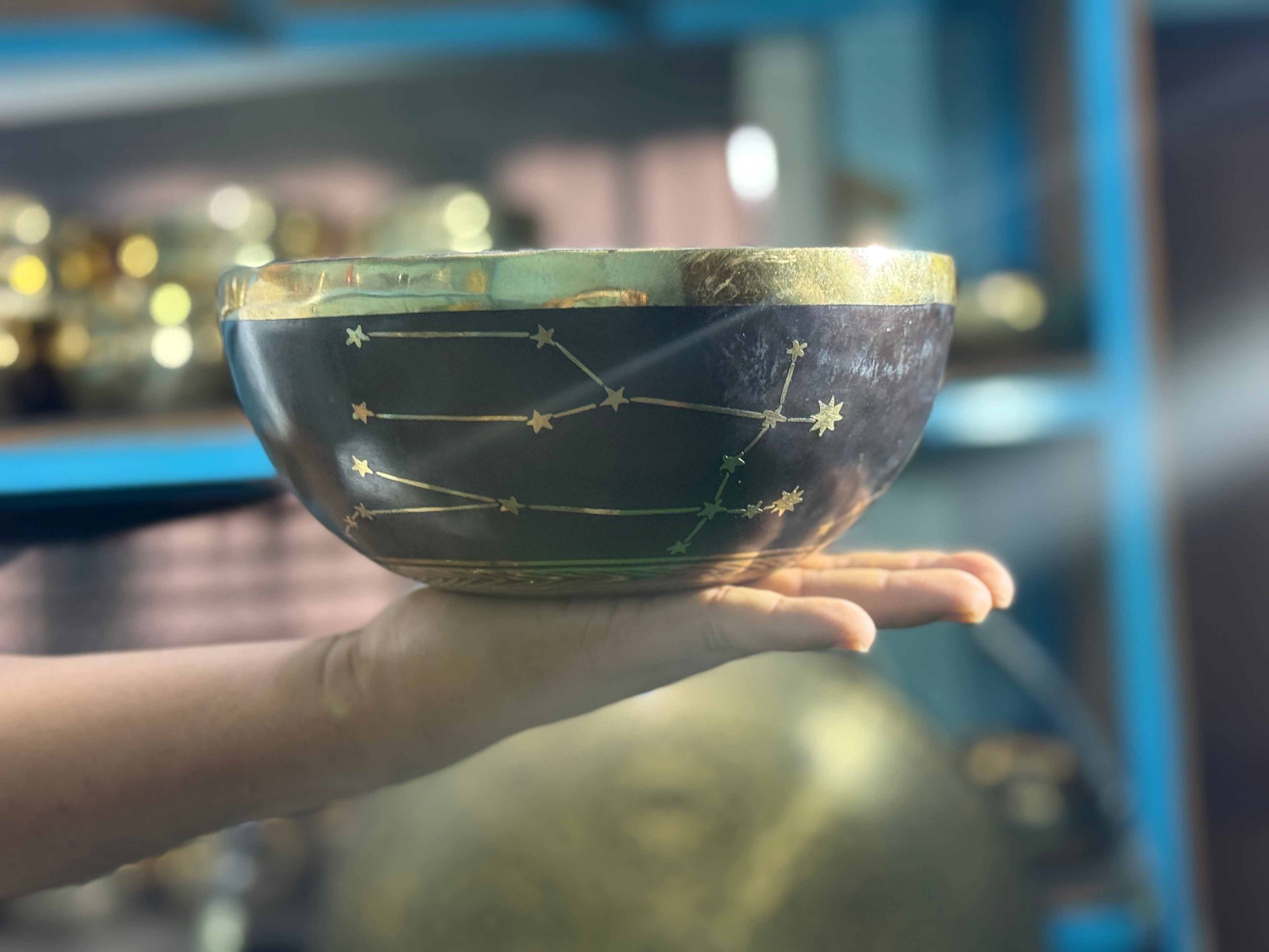 The Gemni Singing Bowl - 9 inch Large | Handmade In Nepal - view 8