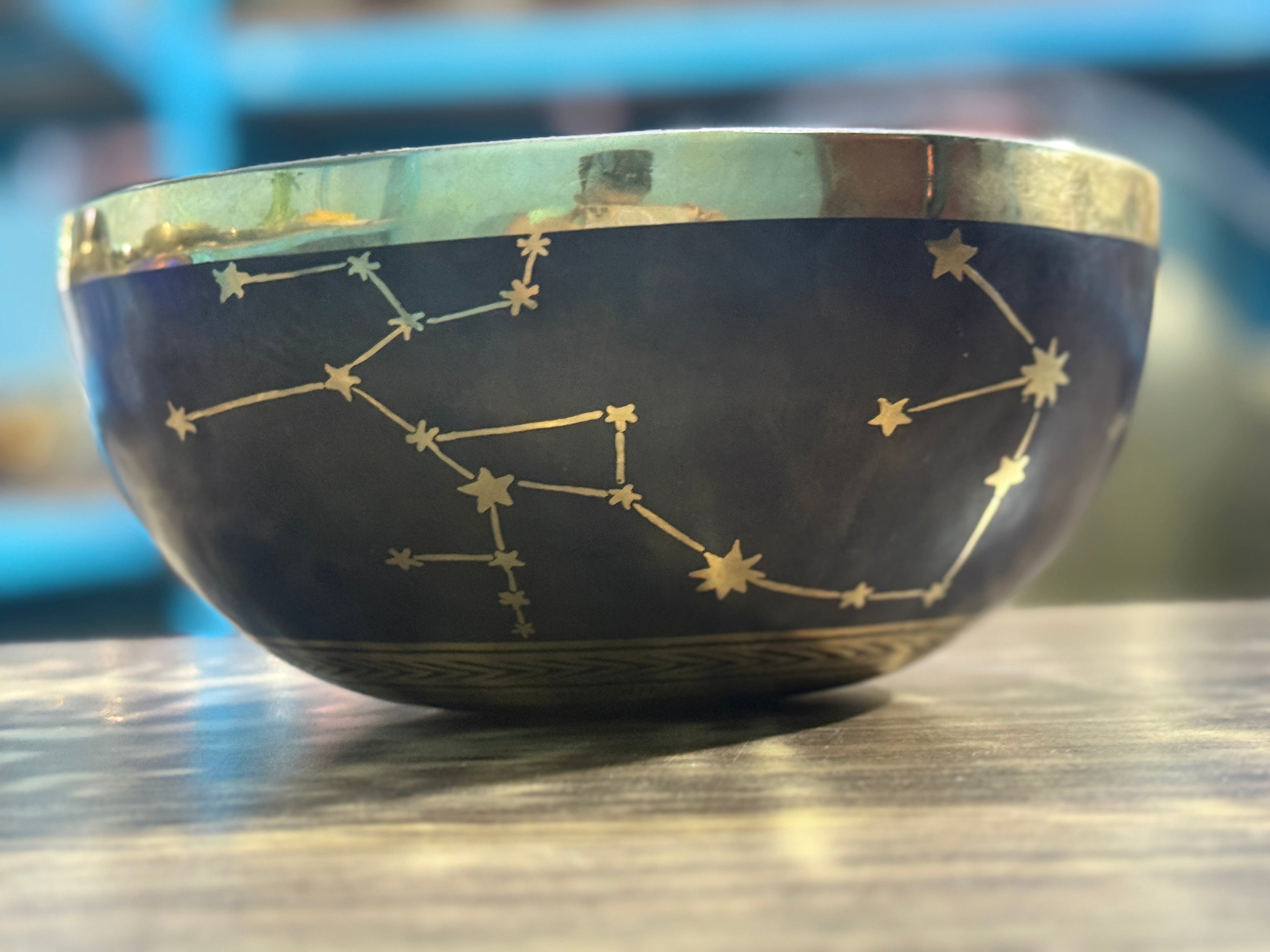 The Sagittarius Singing Bowl - 9 inch Large | Handmade In Nepal - view 4