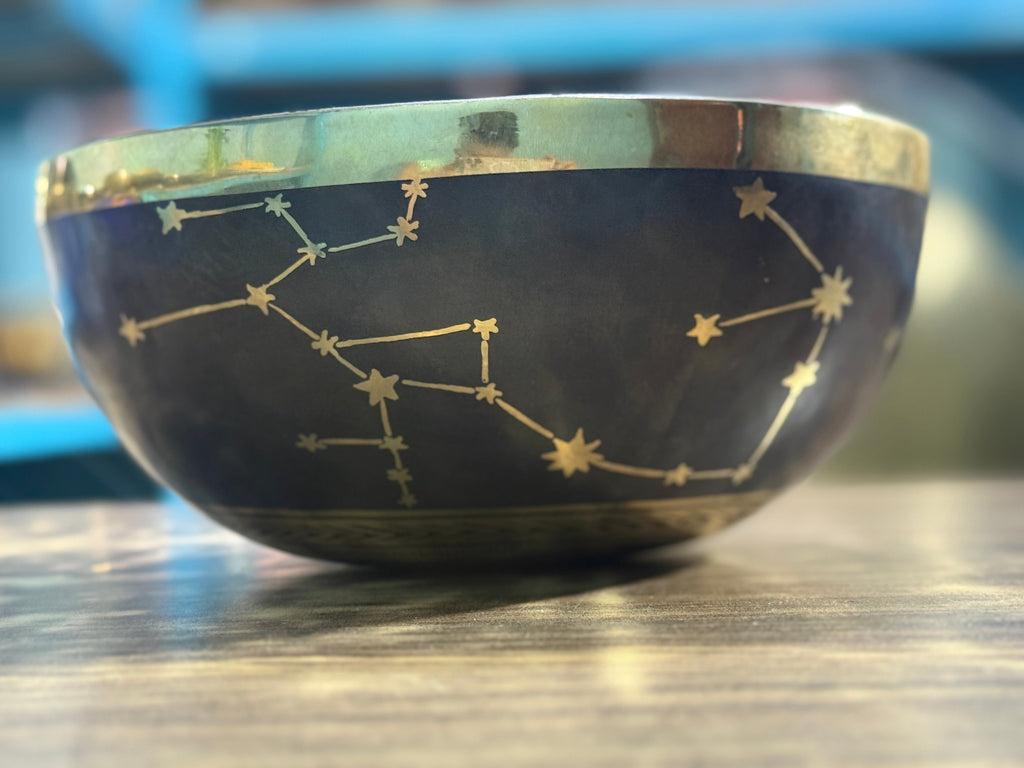 The Sagittarius Singing Bowl - 9 inch Large | Handmade In Nepal - view 7