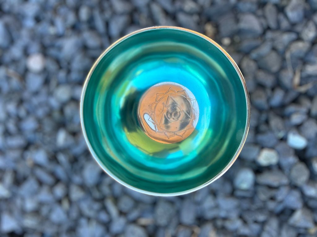 The Ohm Store 5.25 Inch 4th Octave G-Note Throat Chakra Bowl