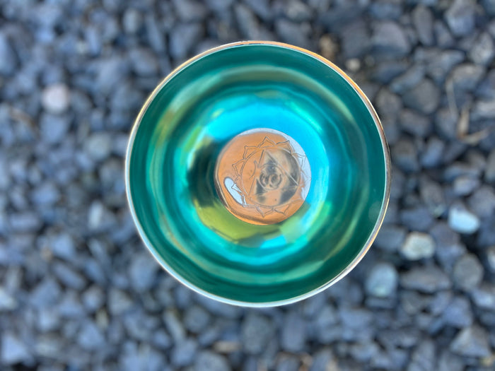The Ohm Store 5.25 Inch 4th Octave G-Note Throat Chakra Bowl