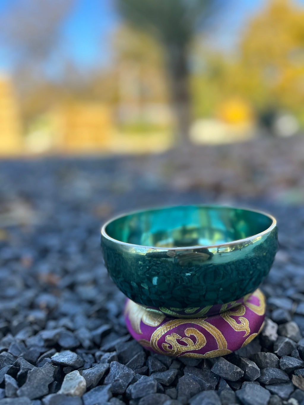 The Ohm Store 5.25 Inch 4th Octave G-Note Throat Chakra Bowl - view 5