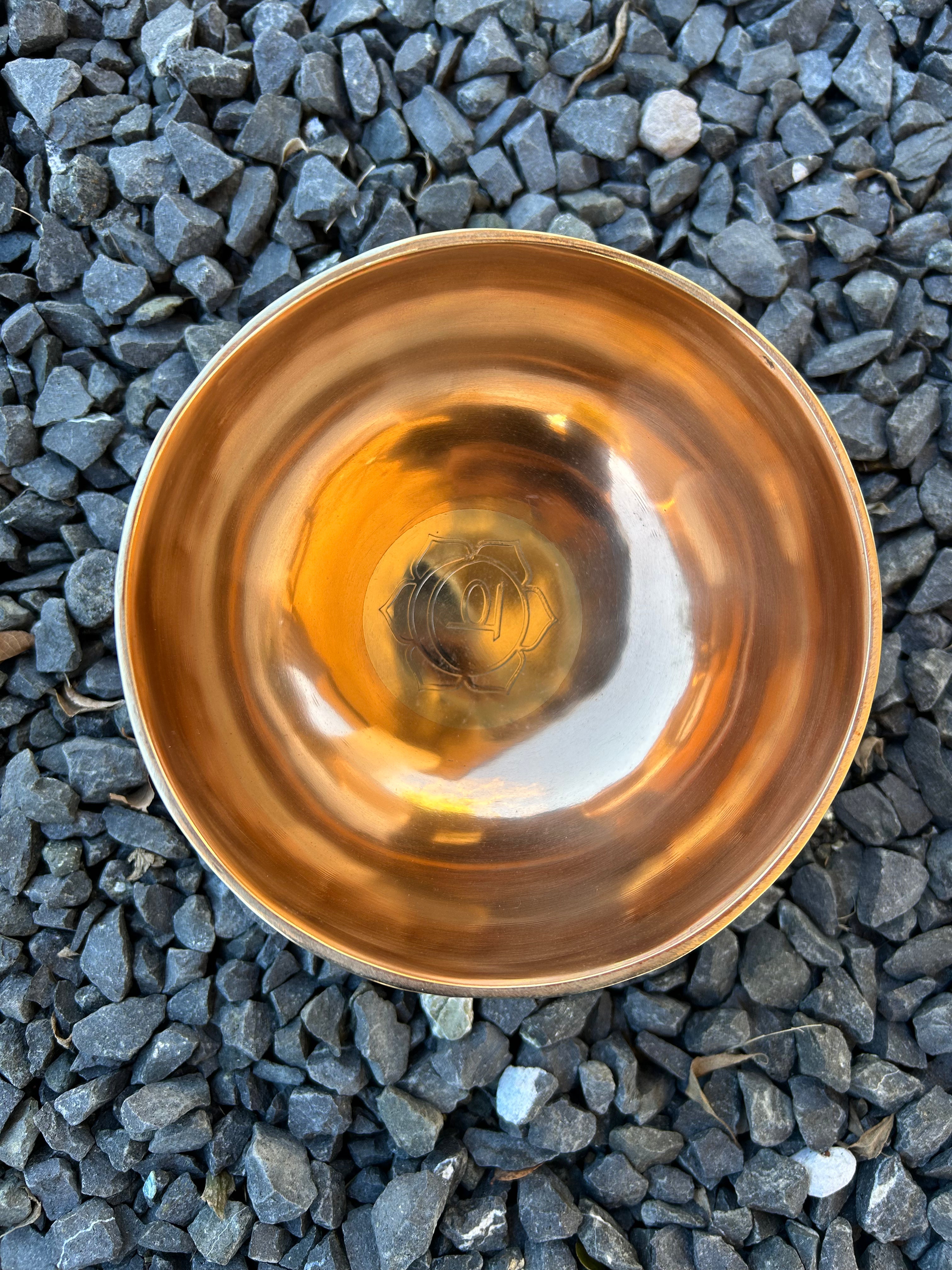 The Ohm Store 6.25 Inch 4th Octave D-Note Sacral Chakra Bowl - view 4