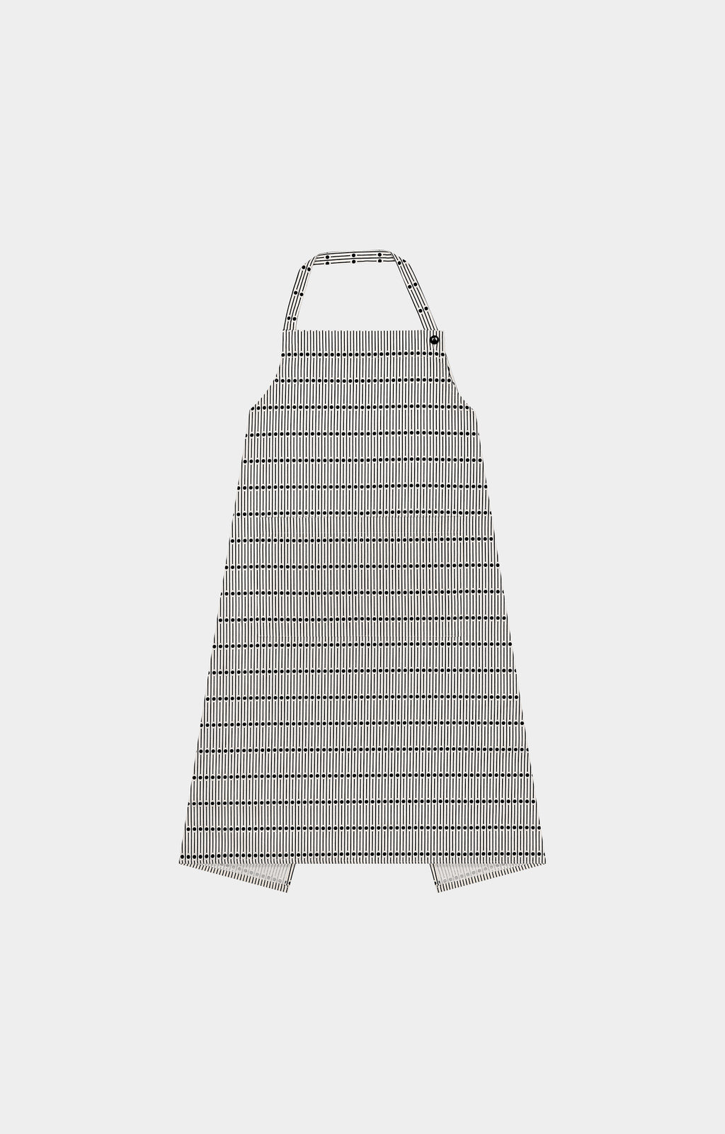 Kitty Bunny Pony Miller Black Wide Apron