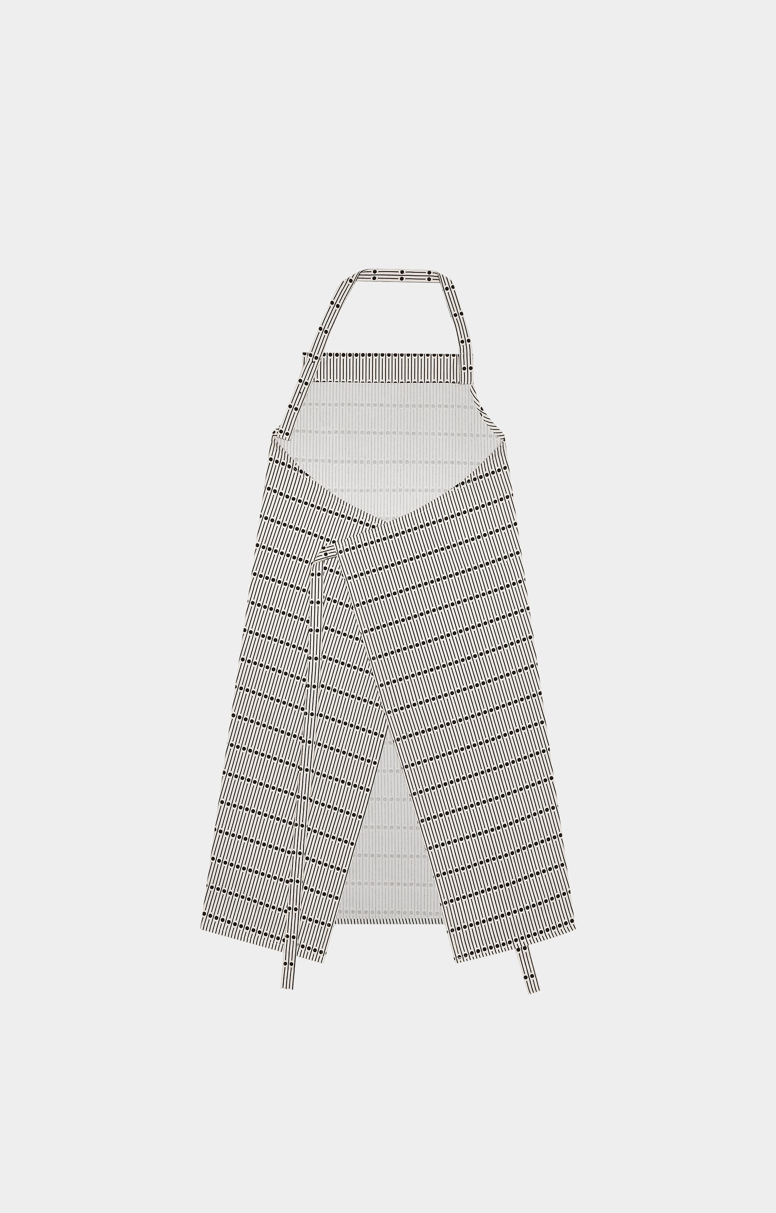 Kitty Bunny Pony Miller Black Wide Apron