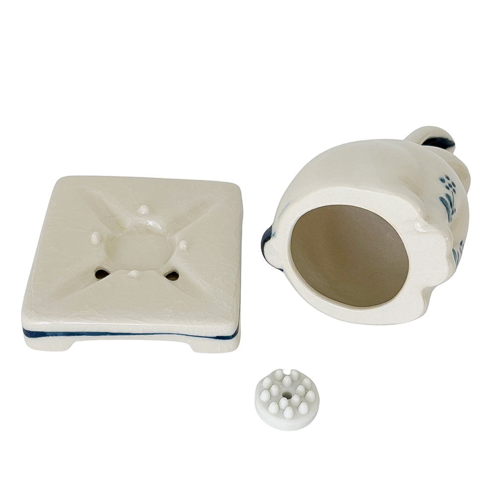 Nippon Kodo PORCELAIN INCENSE BURNER - Rabbit (White Finish)