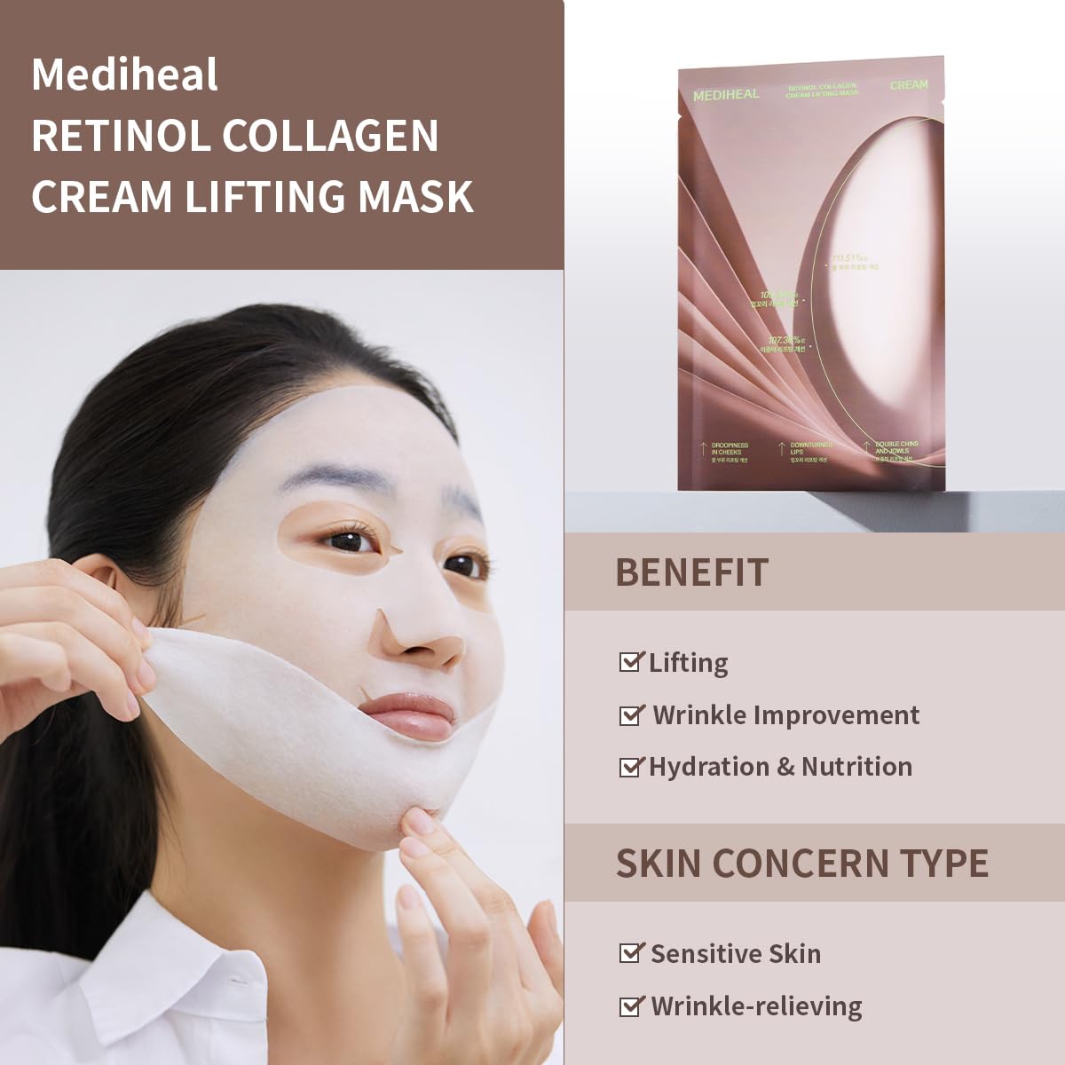 Mediheal Retinol Collagen Cream Lifting Mask - view 5