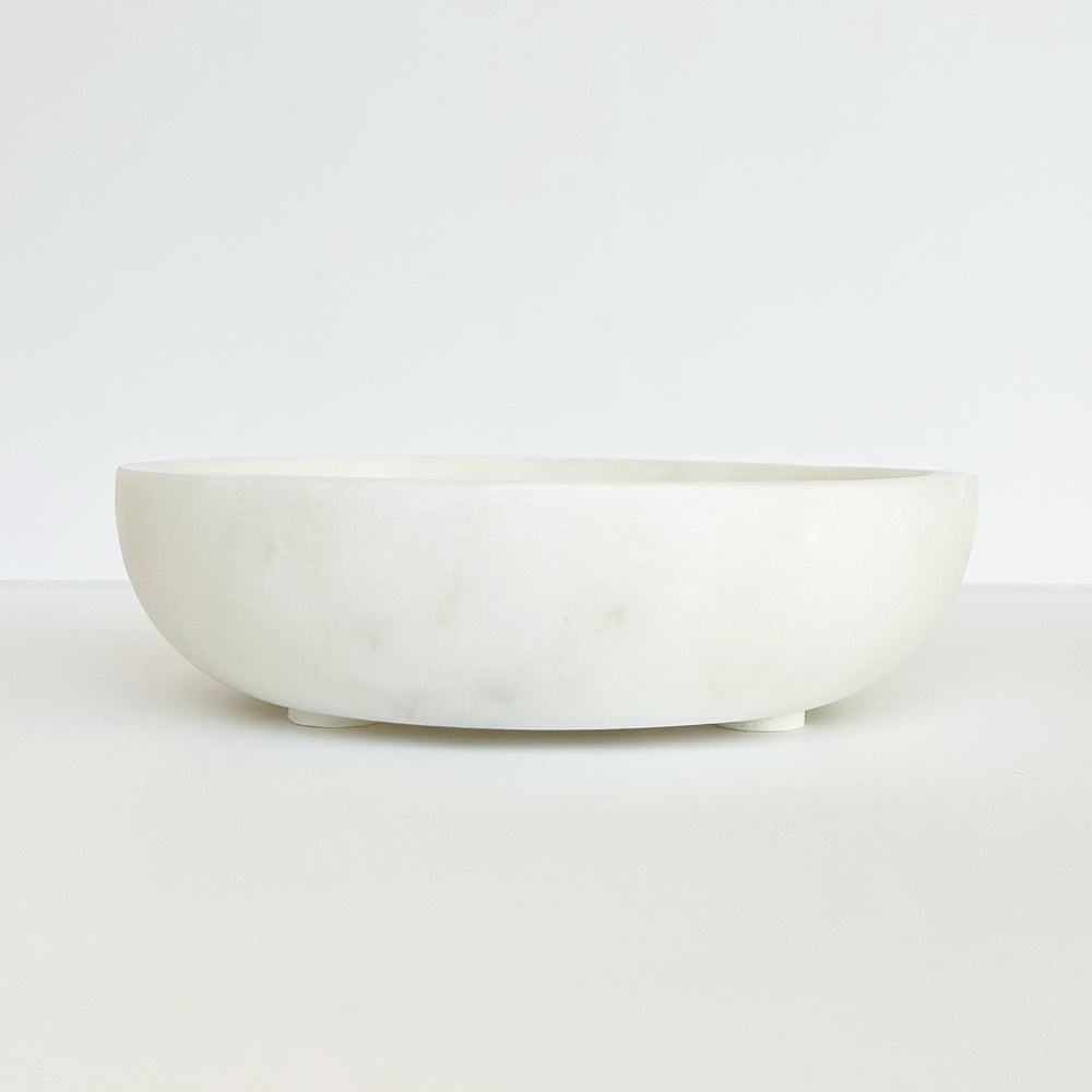 Nippon Kodo Round White Marble Bowl