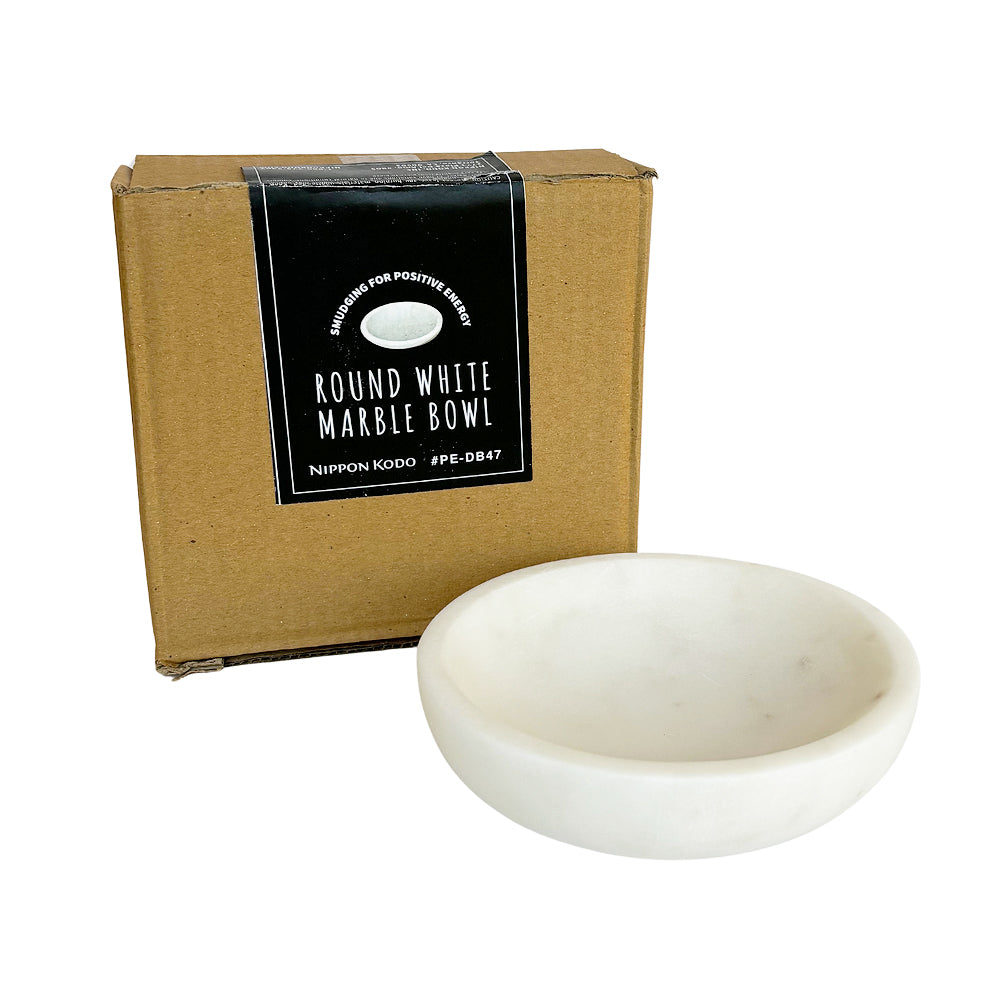 Nippon Kodo Round White Marble Bowl